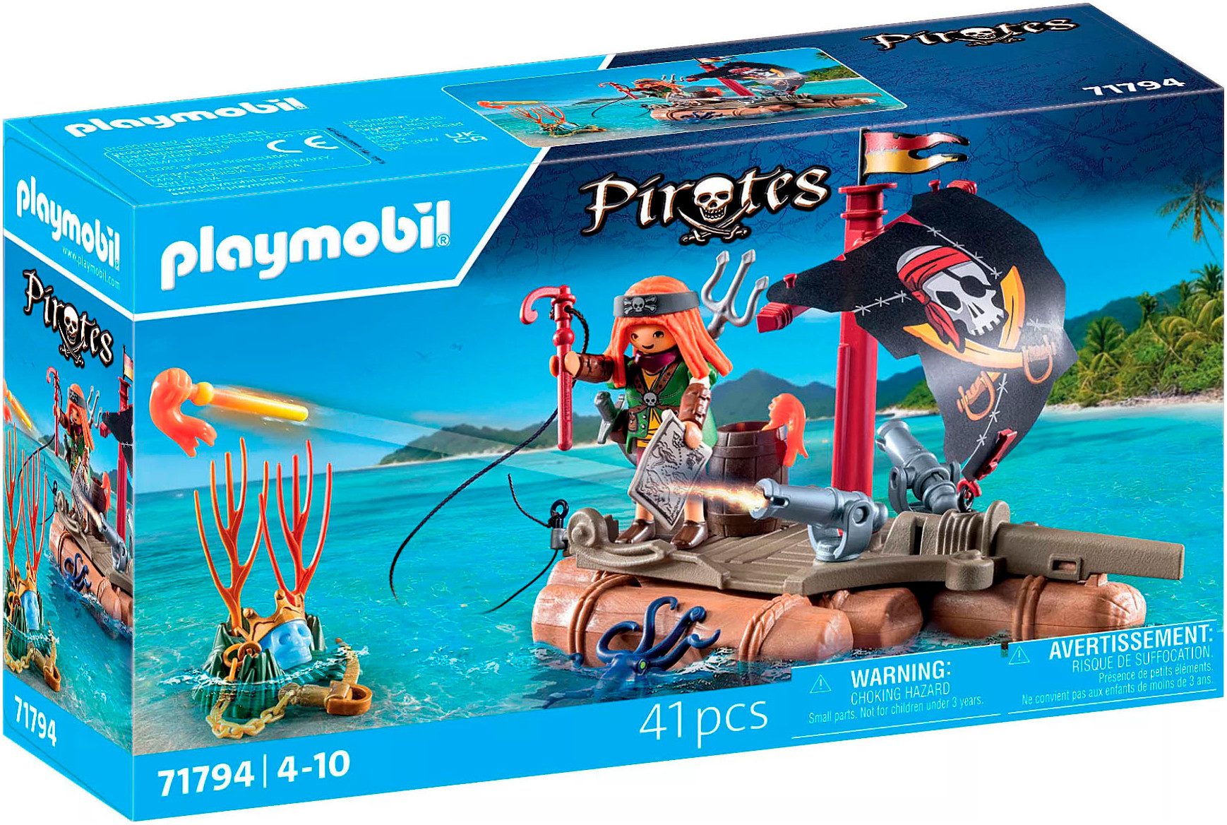 Playmobil® Schatzbergung auf Piratenfloss (71794), Playmobil