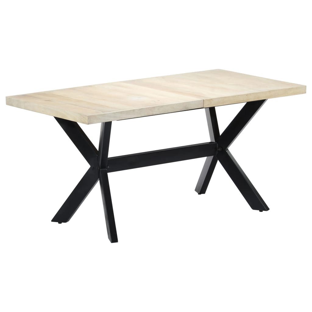 vidaXL Esstisch Esstisch Weiß 160x80x75 cm
