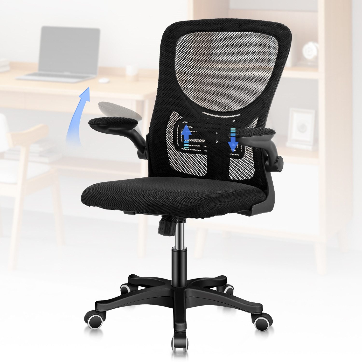 WILGOON Bürostuhl Bürostuhl, Chefsessel aus Mesh,