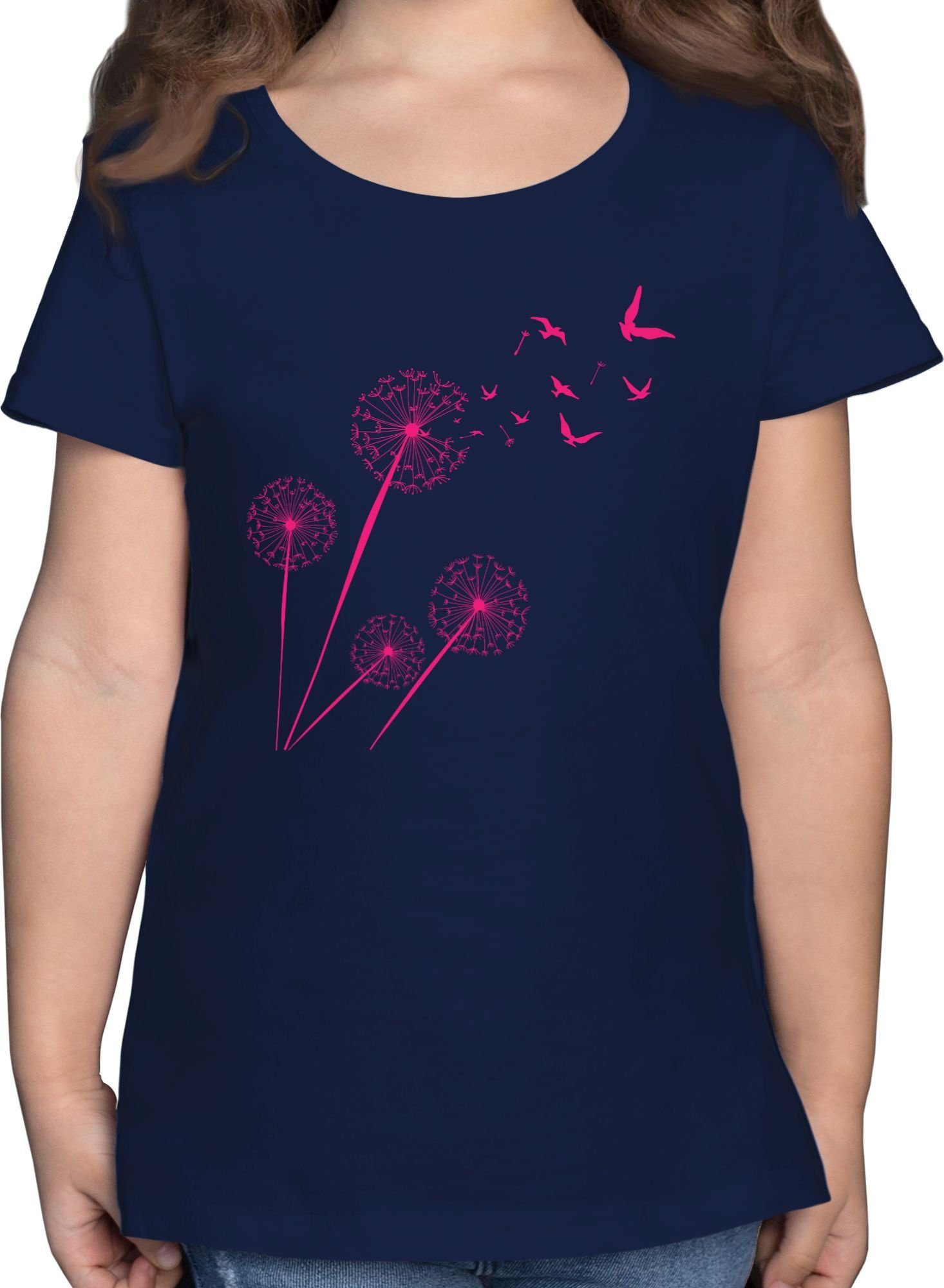 Shirtracer T-Shirt Pusteblume mit Vögel Kinderkleidung