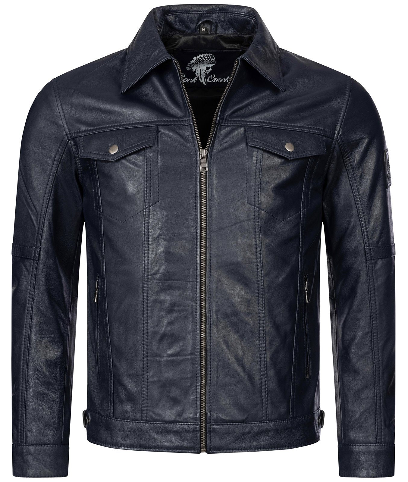 Rock Creek Lederjacke Herren Lederjacke H-296