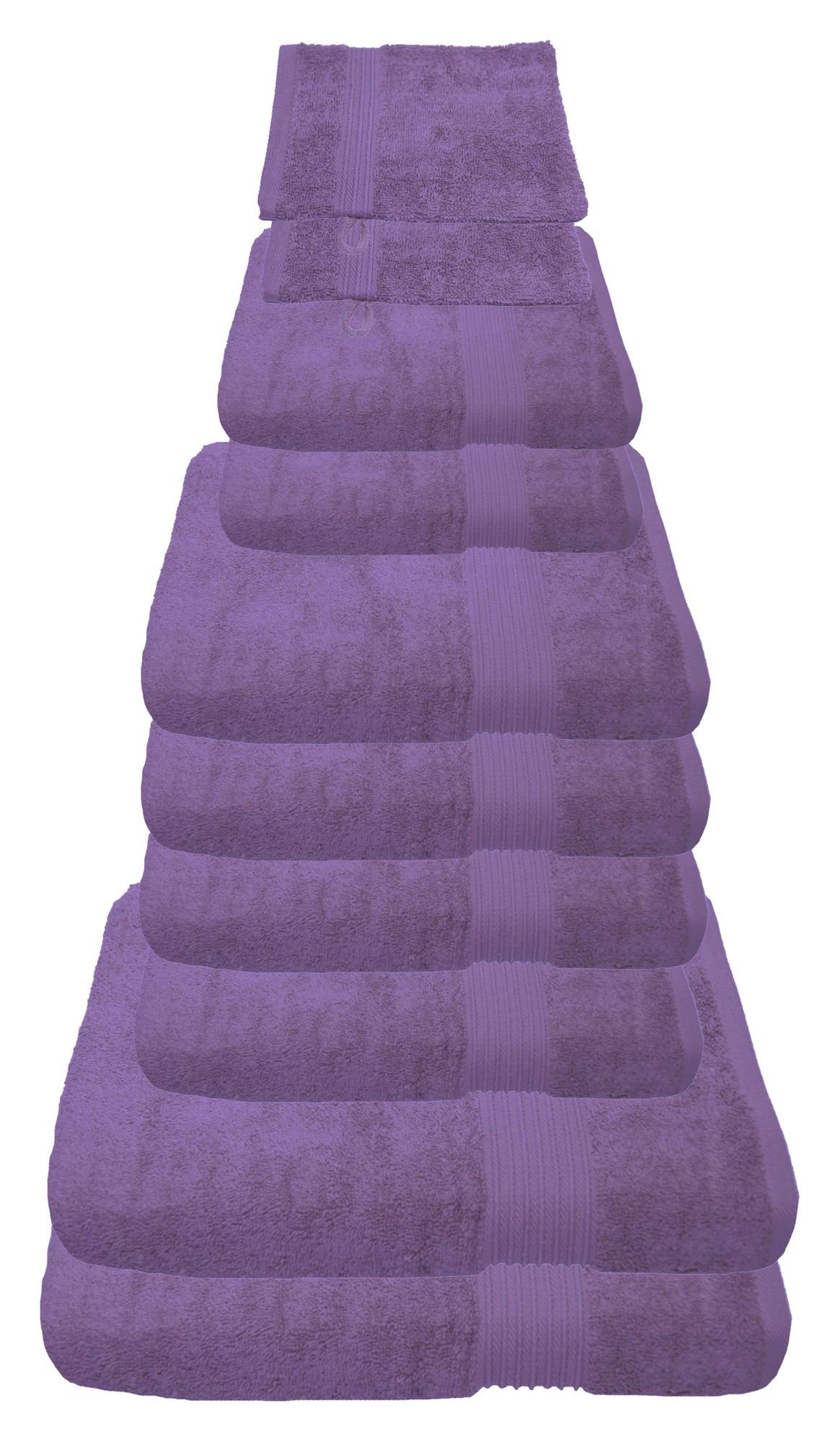 Julie Julsen Handtücher 10-Handtücher-Lavendel, Baumwolle (10-St)
