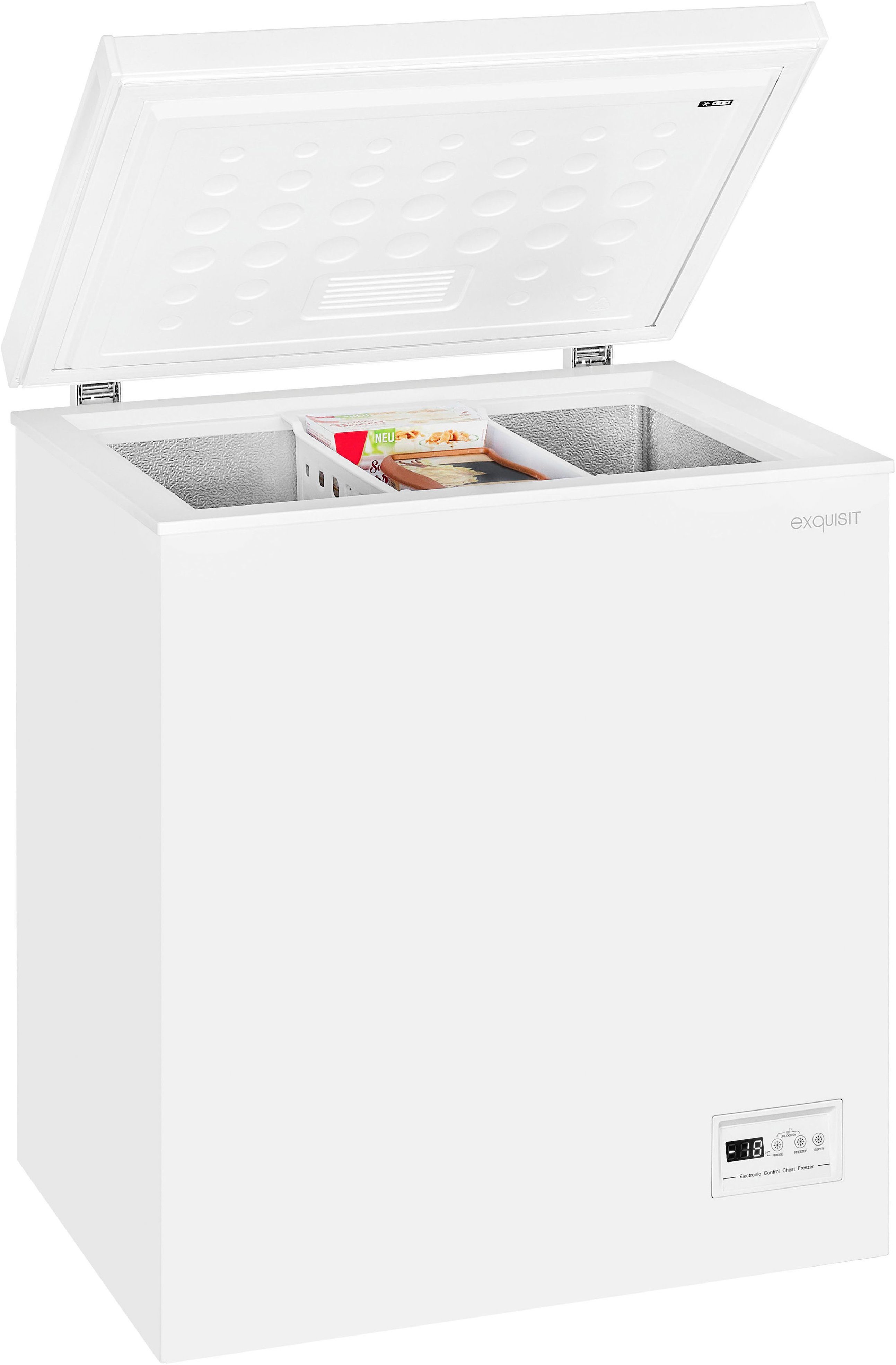 exquisit Gefriertruhe GT150-E-041E weiss, 70,5 cm