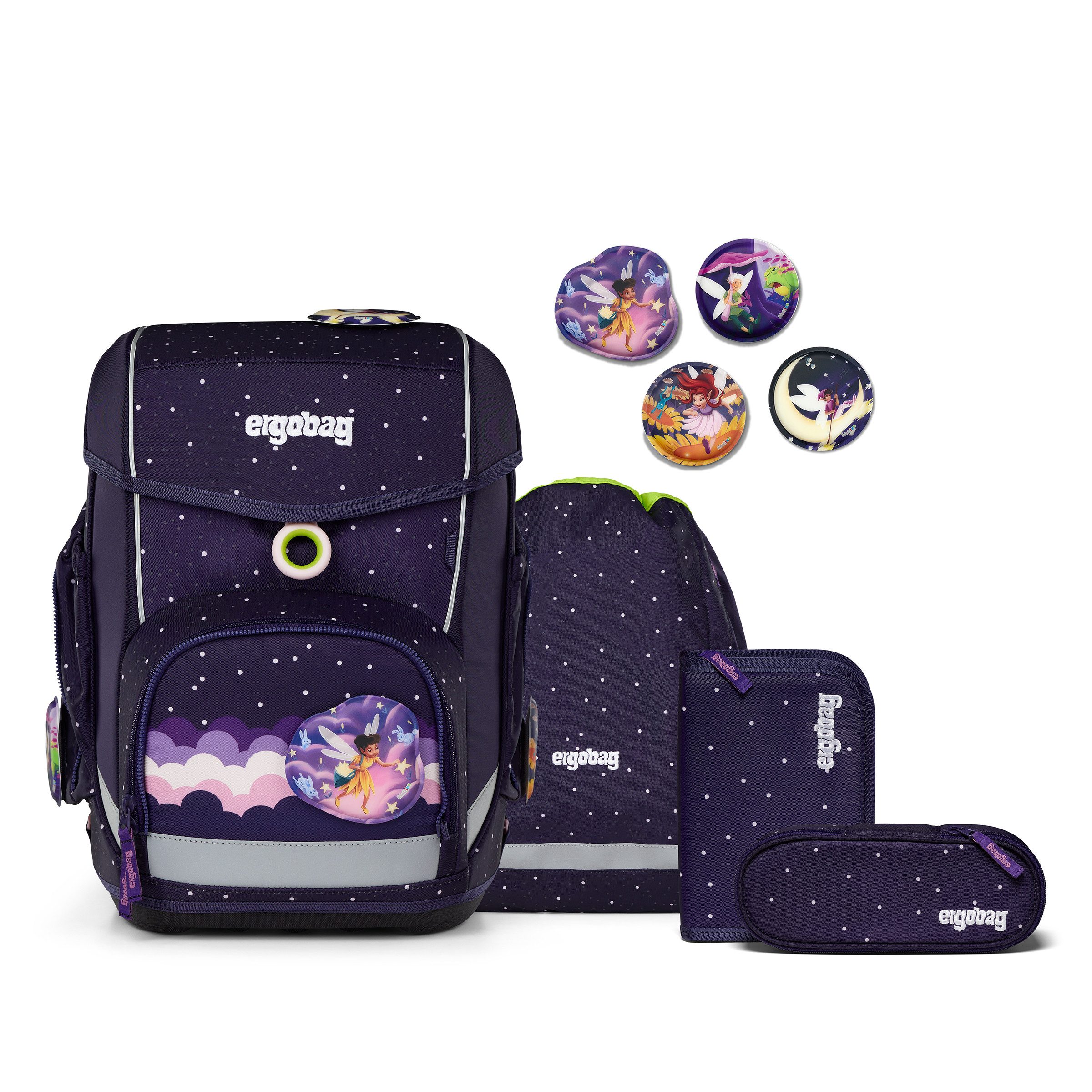 ergobag Schulranzen Cubo Reflex Glow