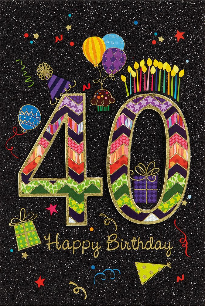 BSB Grußkarten 40. Geburtstag - Collage