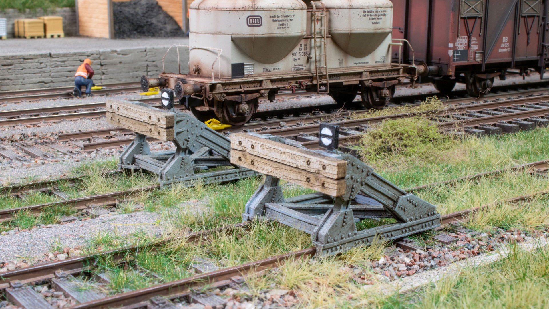 NOCH Modelleisenbahn-Spielunterlage NOCH® Prellbock in realistischer