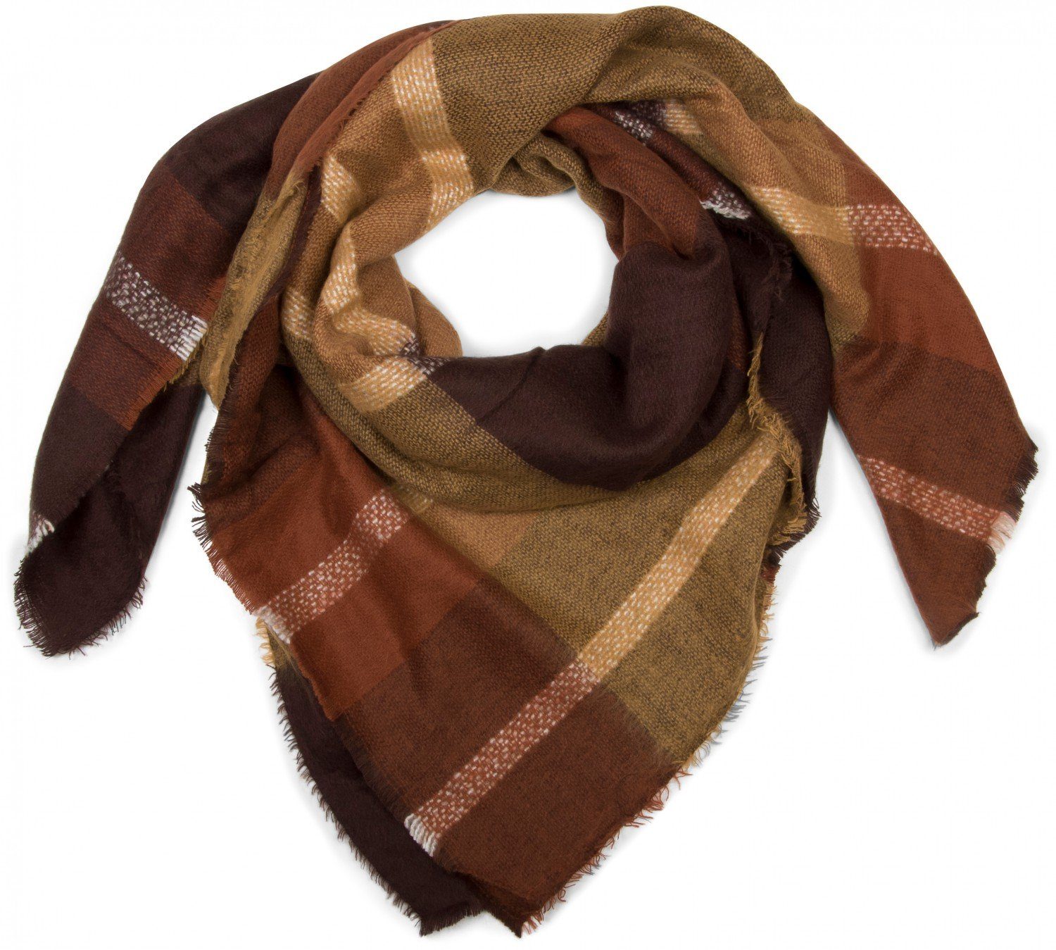 styleBREAKER XXL-Schal Großer karierter XXL Deckenschal,