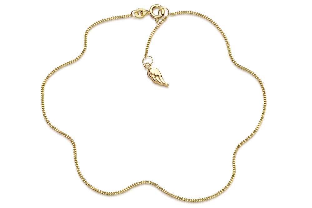 Silberkettenstore Fußkette Fußkette Panzer 1mm mit