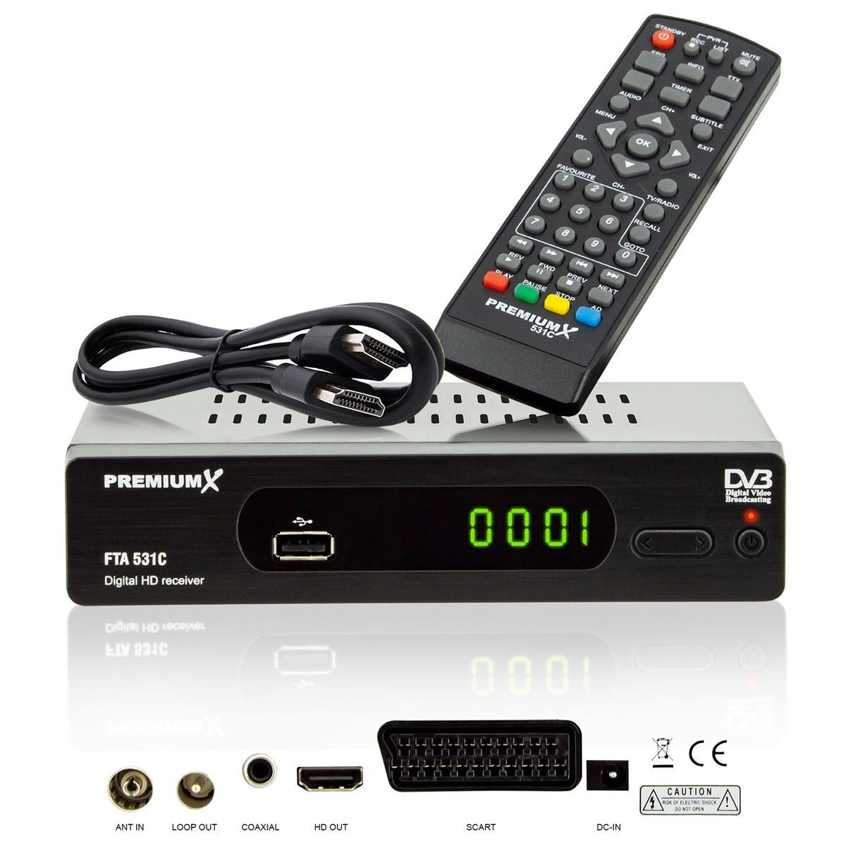 PremiumX FTA 531C Kabel Receiver DVB-C