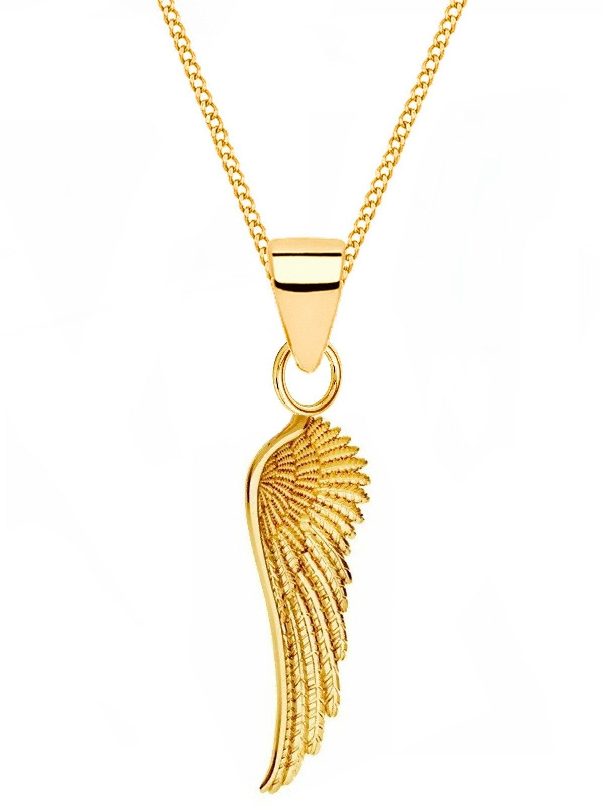 Goldene Hufeisen Goldkette Halskette Gold Flügel