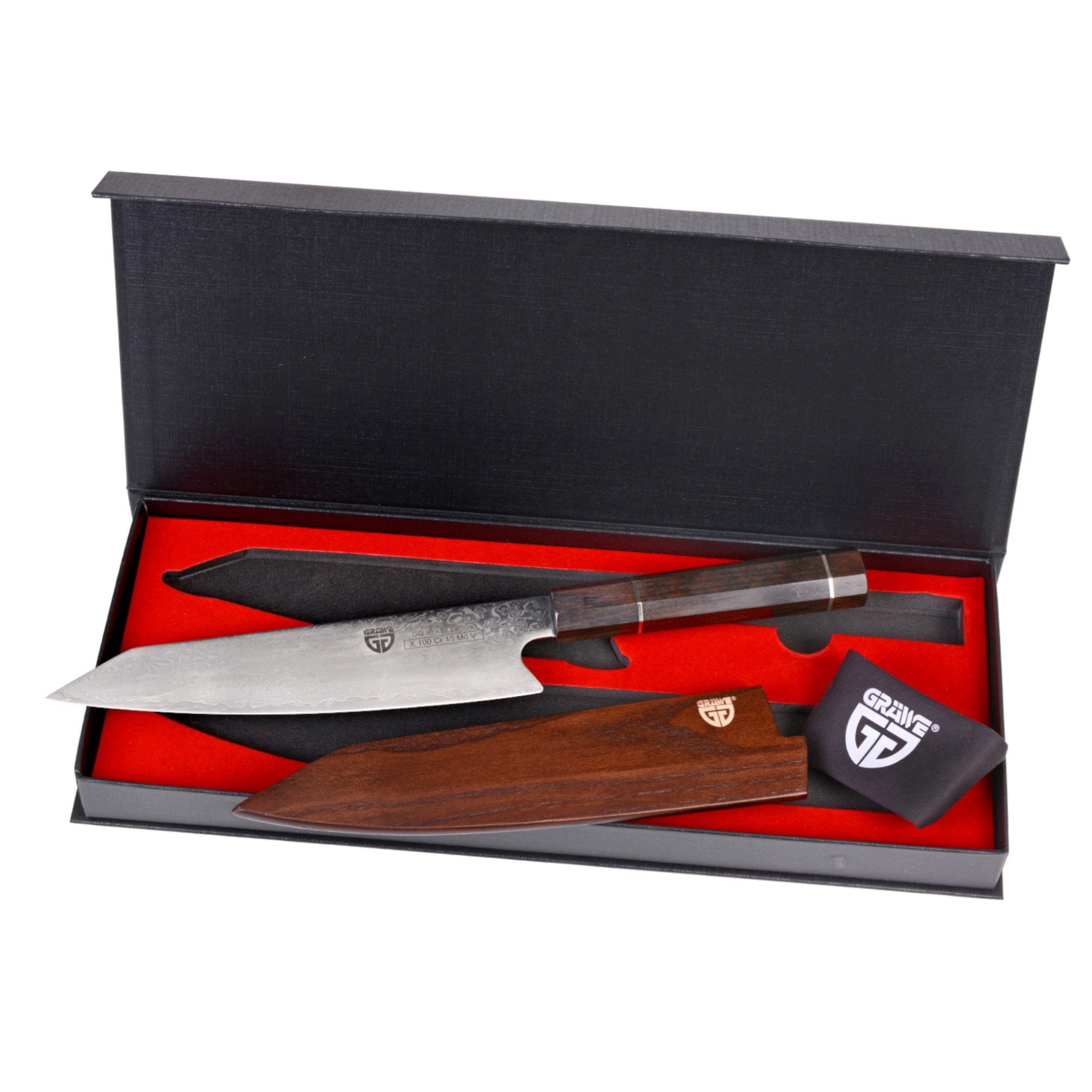 GRÄWE Damastmesser GRÄWE Kochmesser Damast 67