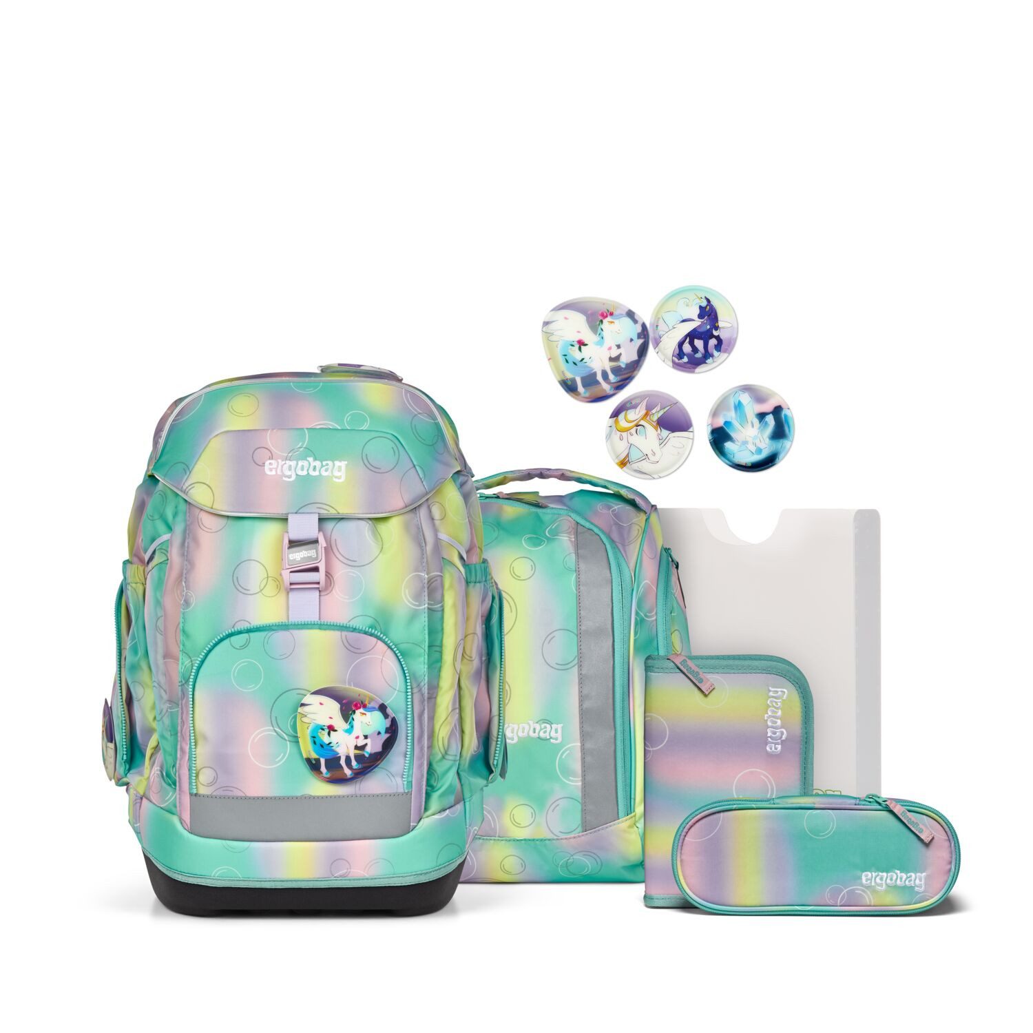 ergobag Schulranzen Schulranzen-Set MAXI ZauBärwelt 6-teilig