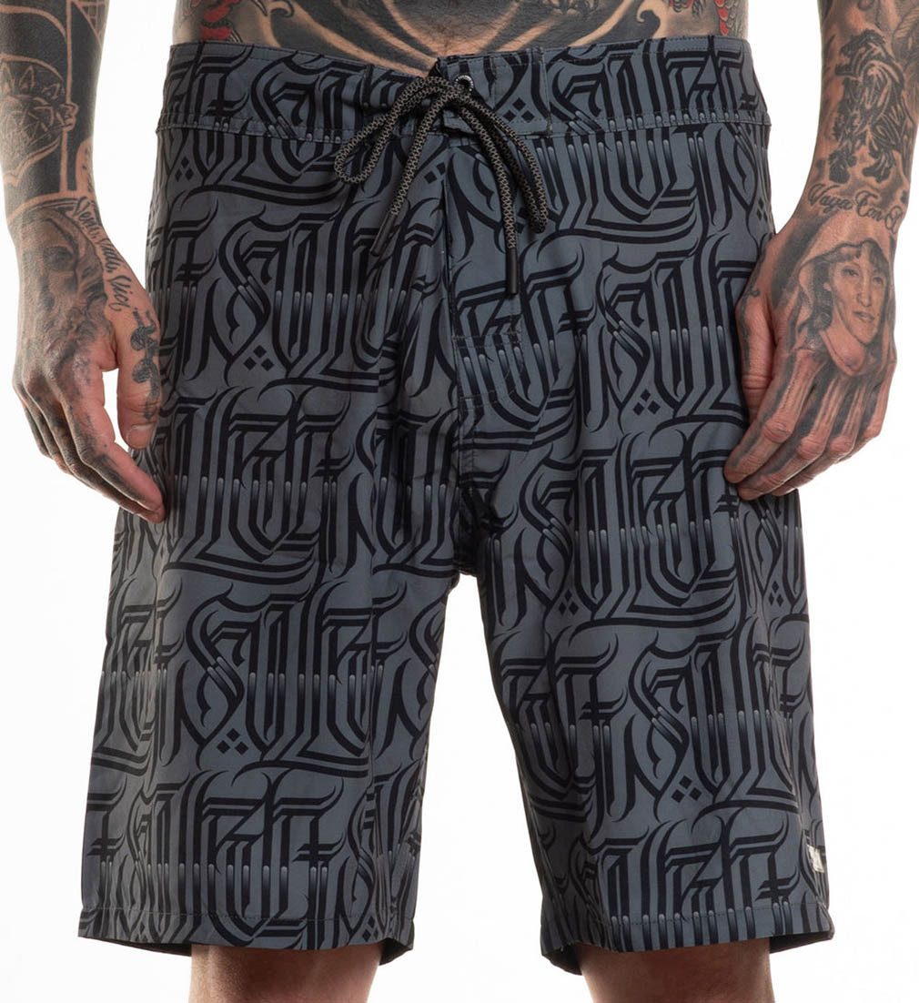 Sullen Clothing Boardshorts Richie Tattoo Logo