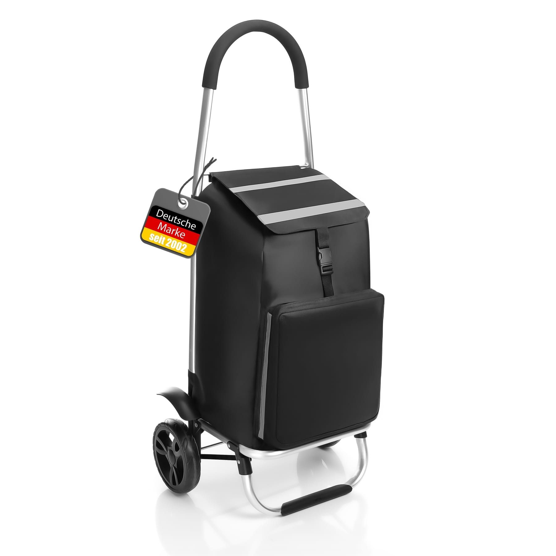BigDean Einkaufstrolley 2-in-1 Einkaufswagen klappbar auch
