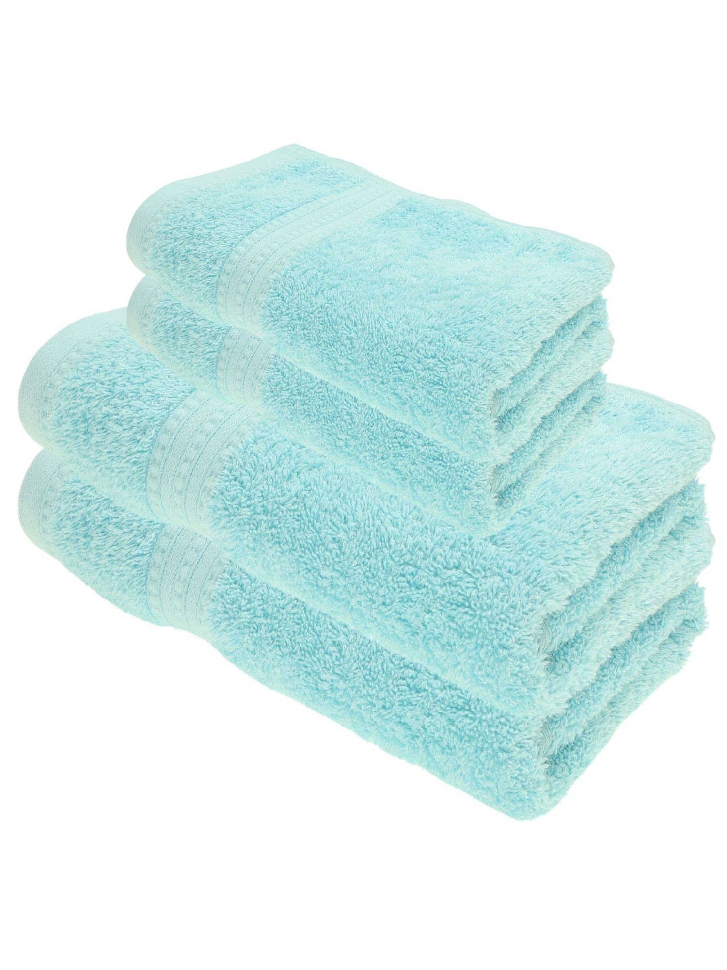 Julie Julsen Handtücher 4-Handtücher-Babyblau, Bio-Baumwolle (4-St)