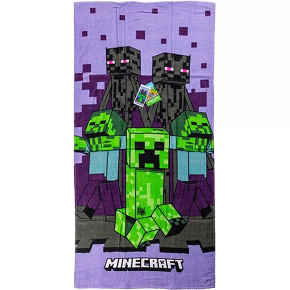 Minecraft Badetuch Minecraft Purple Badetuch, Strandtuch