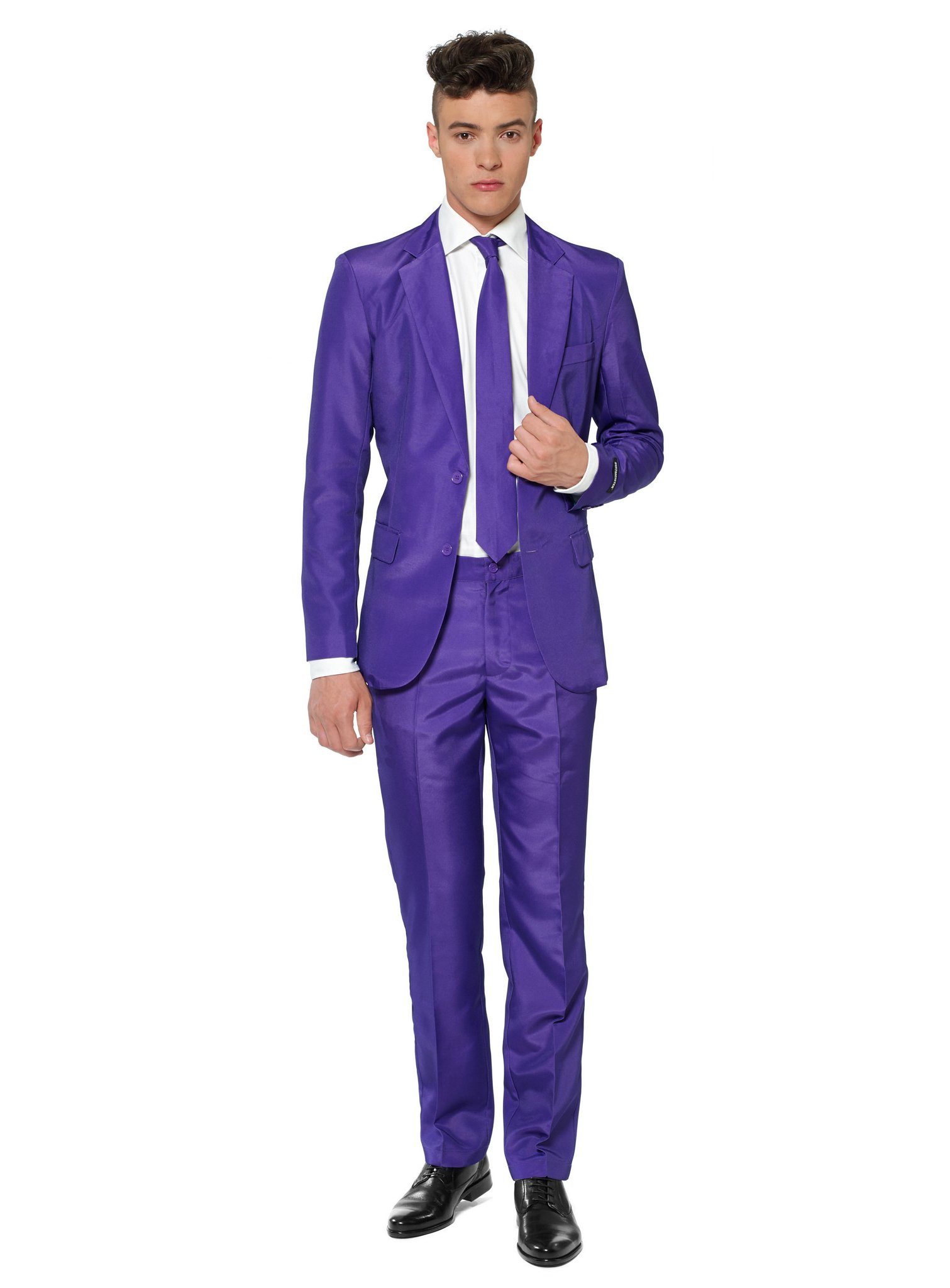 SuitMeister Anzug Solid Purple Anzug -