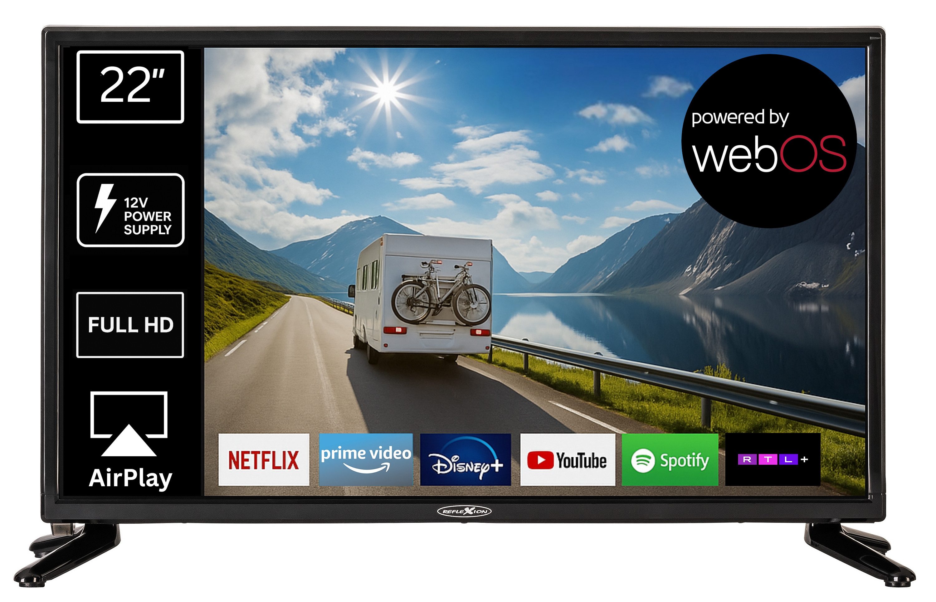 Reflexion LED22IBT LED-Fernseher (55,00 cm/22 Zoll,