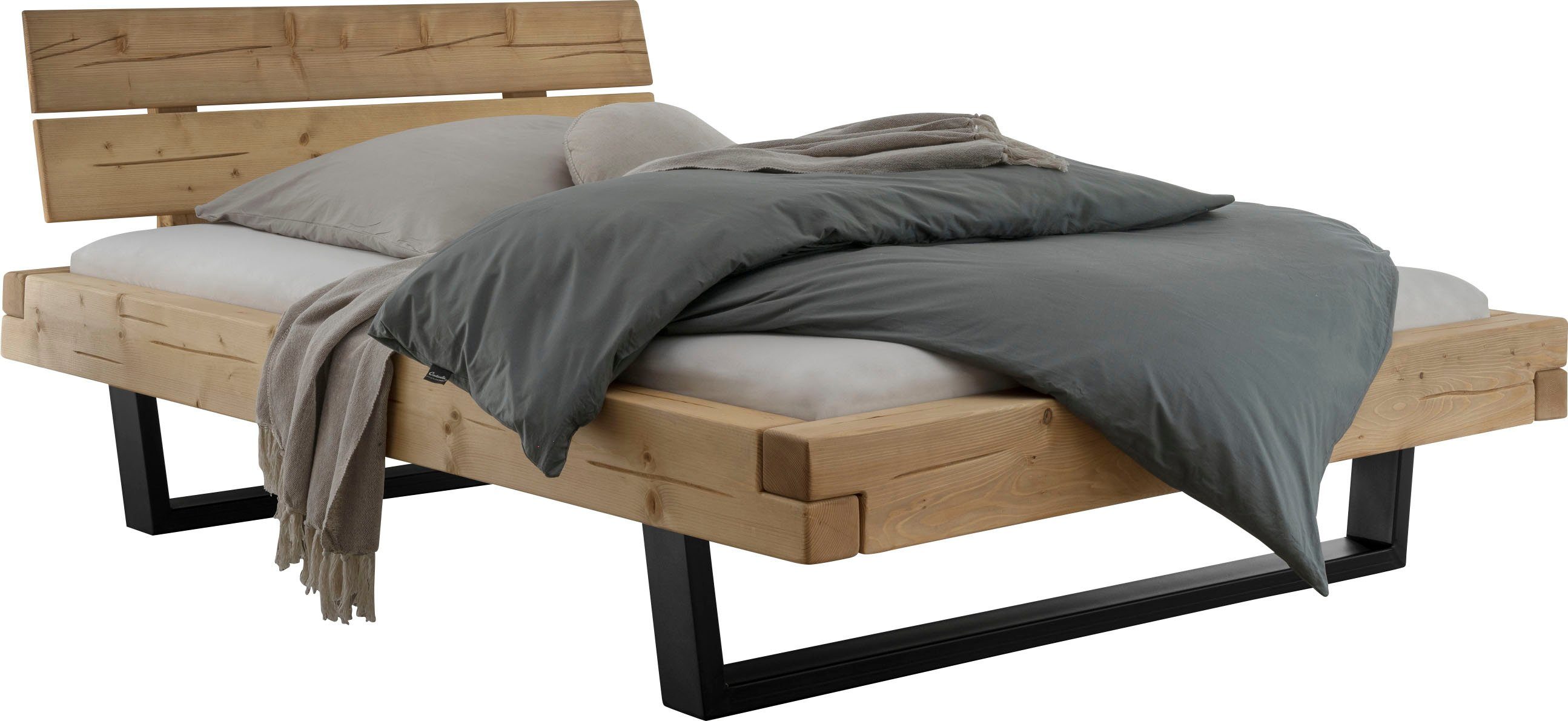 Home affaire Massivholzbett Ultima Balkenbett Doppelbett,