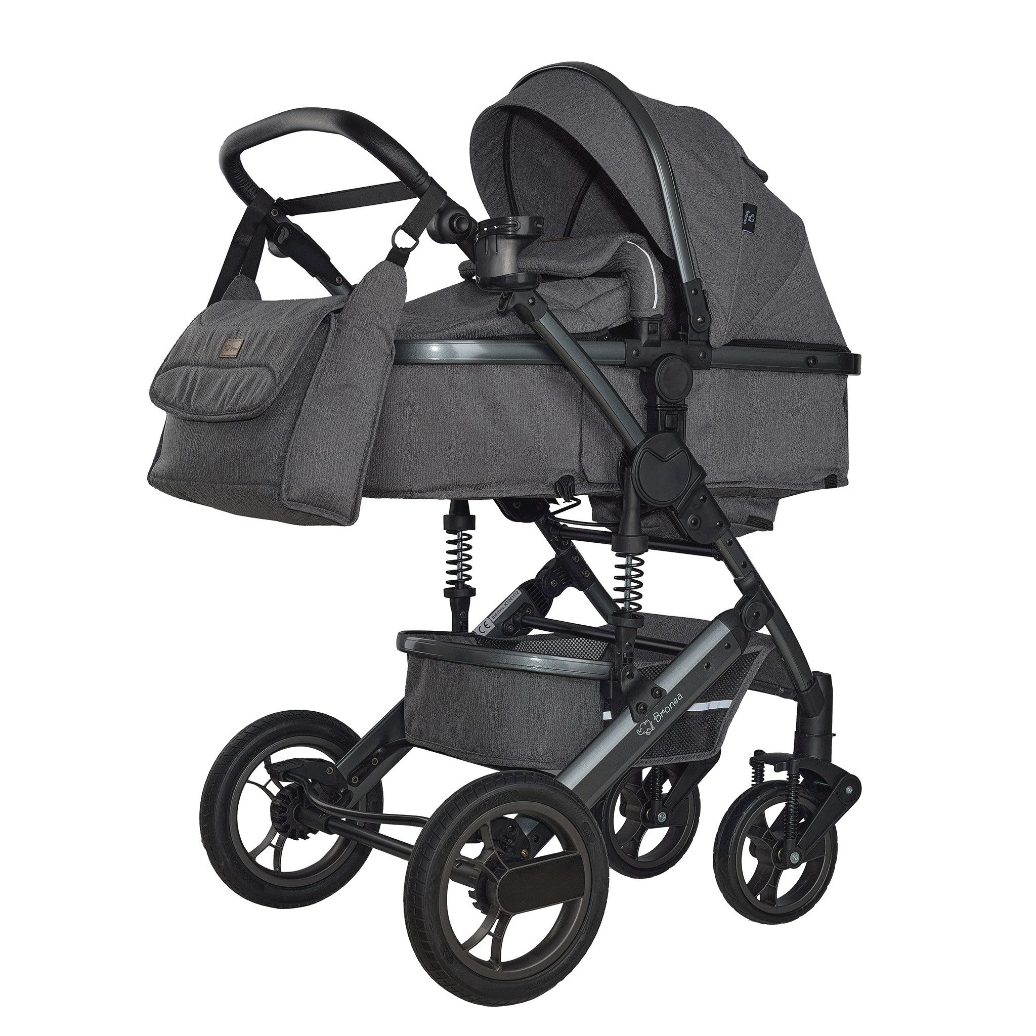 Bronea Kombi-Kinderwagen EXQUISE 2.0 Kinderwagen 3in1