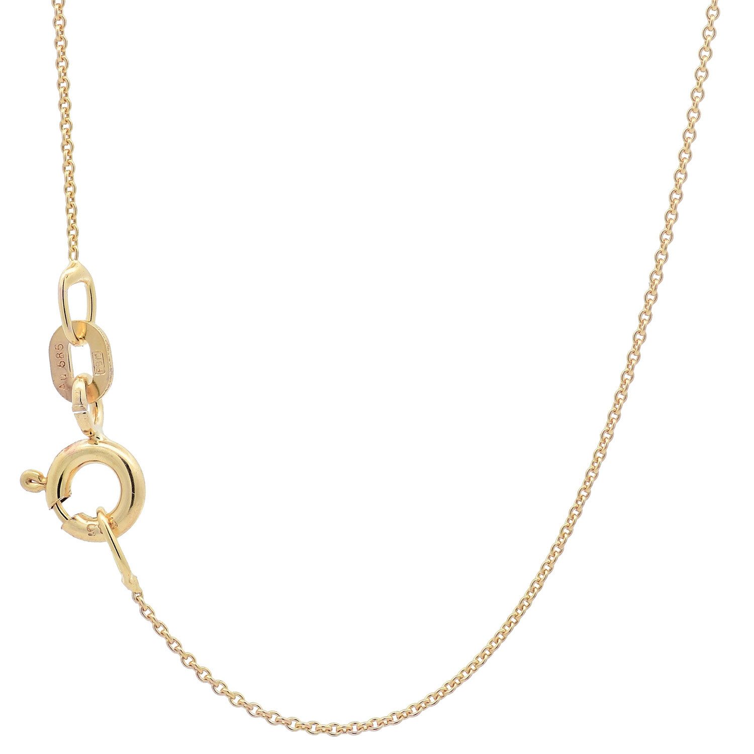 HOPLO Goldkette Goldkette Ankerkette Länge 36cm