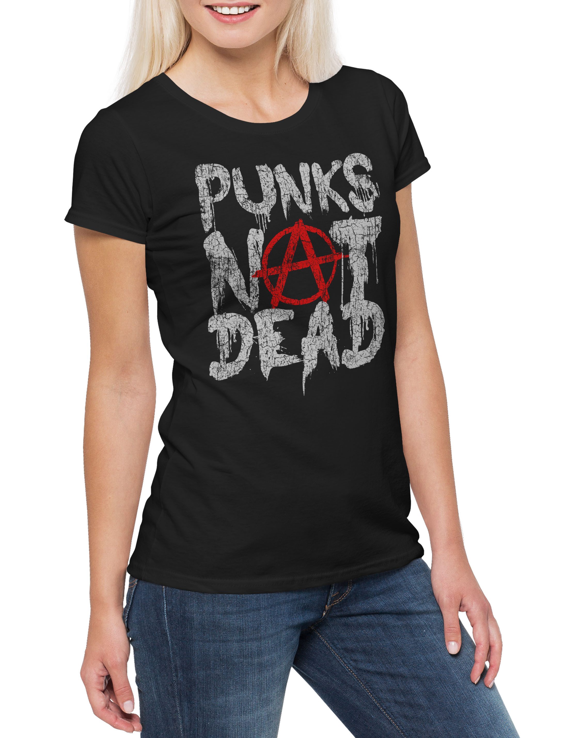 Urban Backwoods Print-Shirt Punks Not Dead