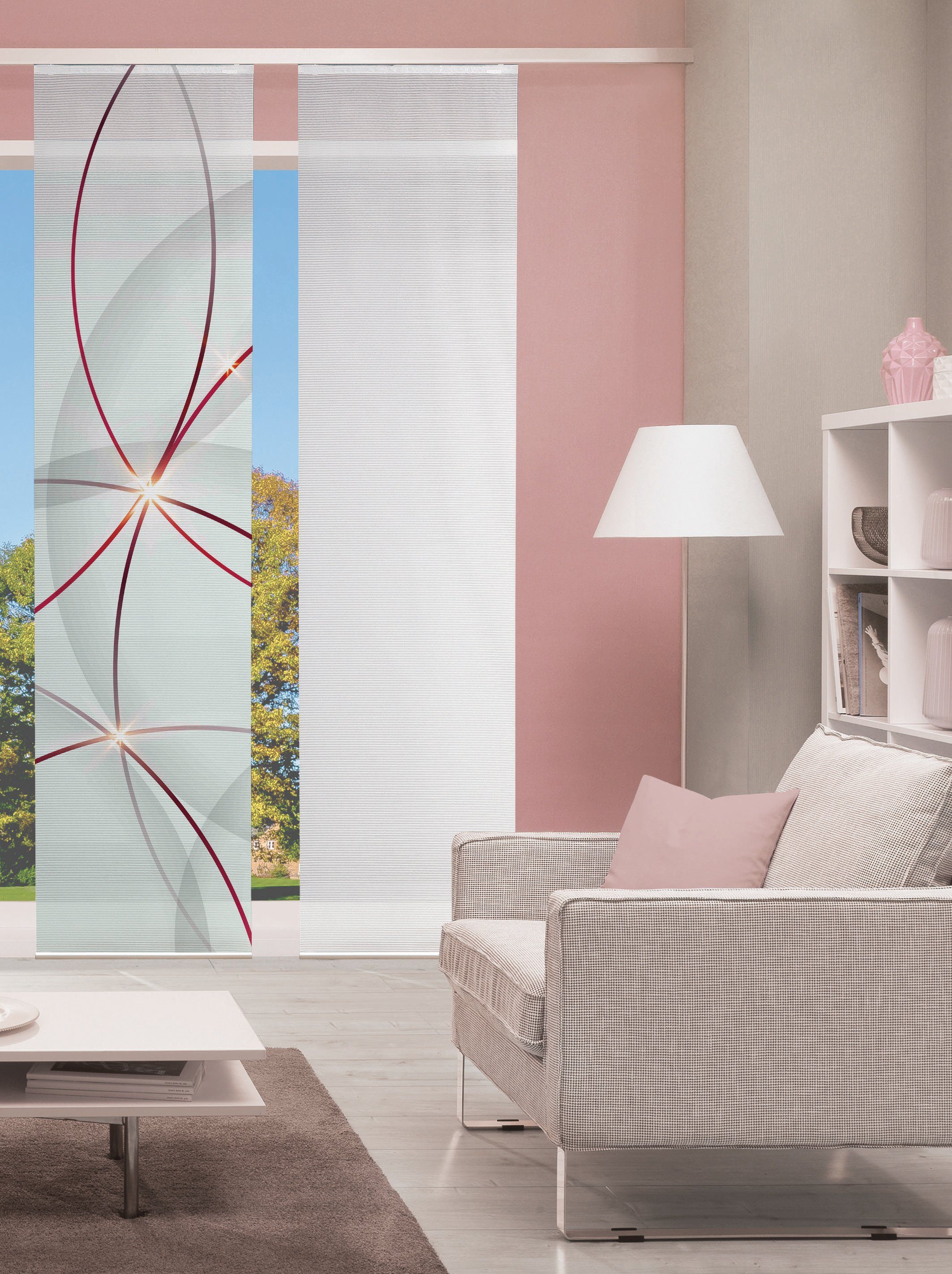 Vision S Schiebegardine SCHIEBEVORHANG DIGITALDRUCK BAMBUS-OPTIK