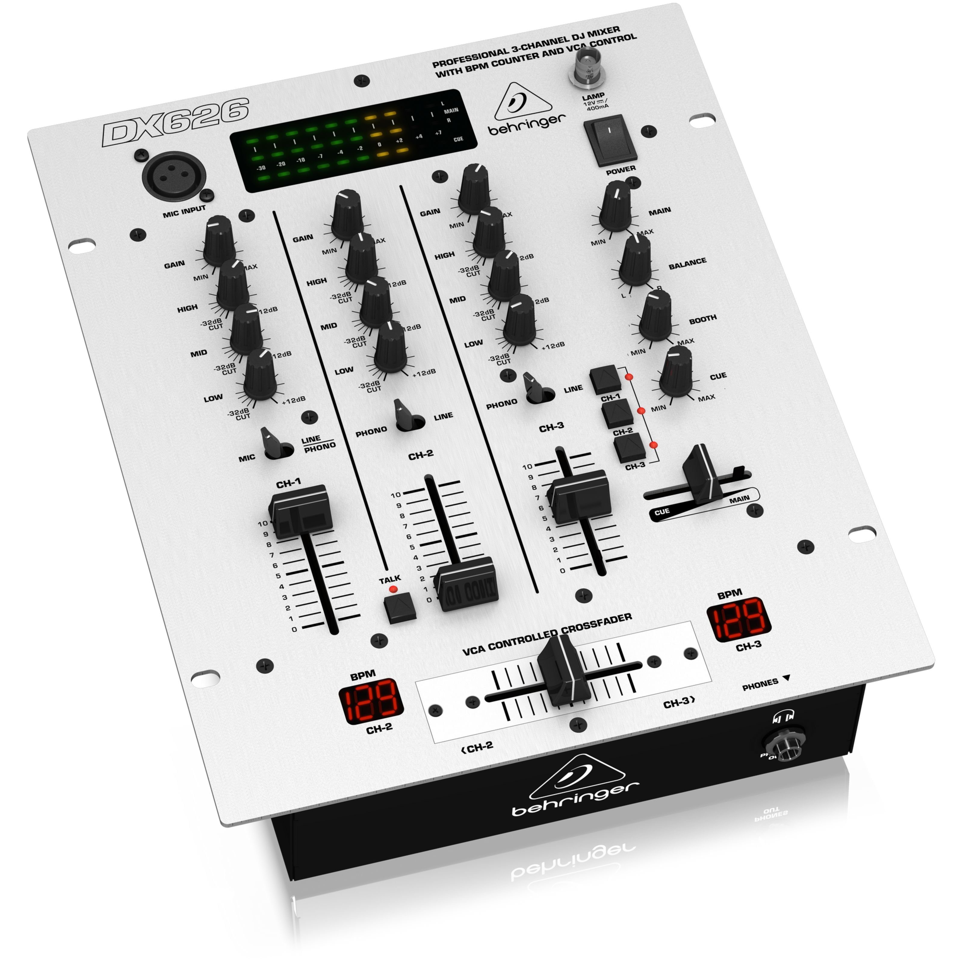 Behringer Mischpult, (DX626 Pro, DJ-Mixer, 3