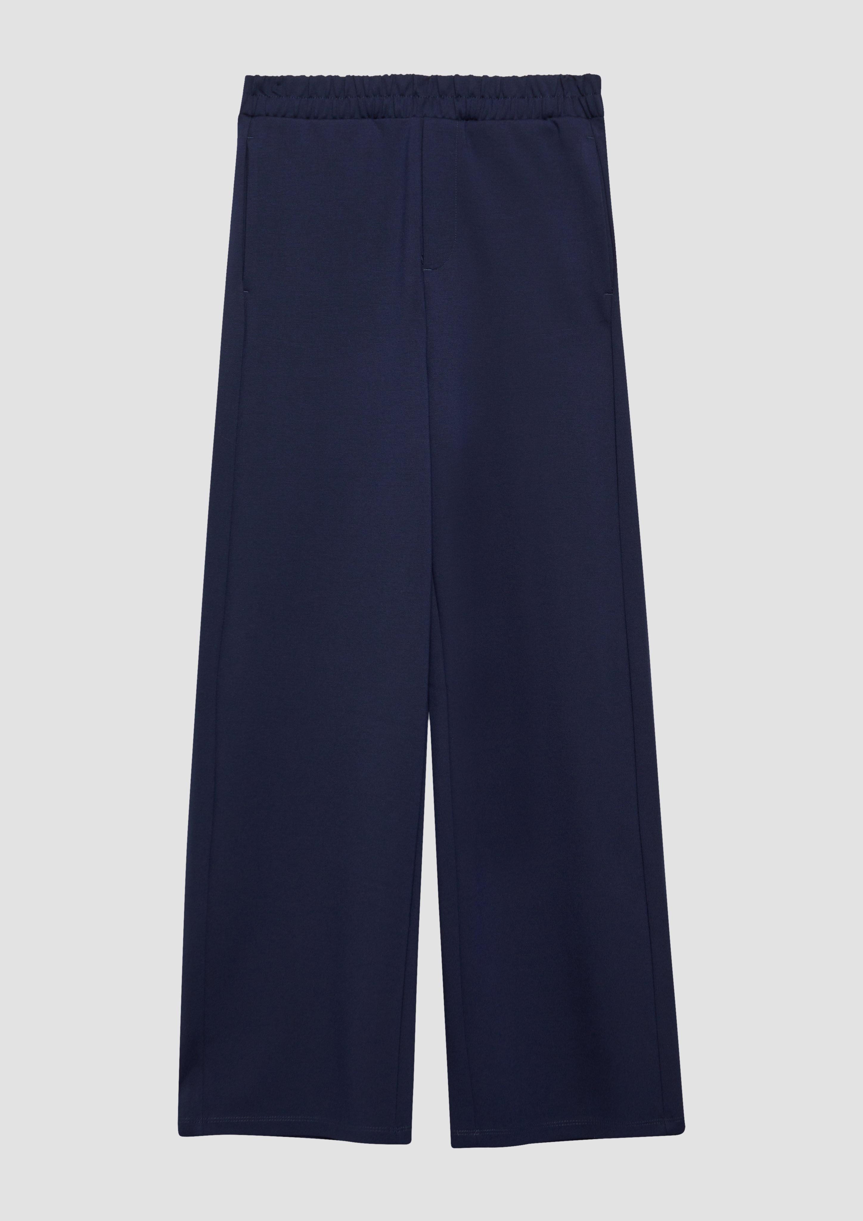 s.Oliver Stoffhose Wide Leg-Hose aus Interlockjersey