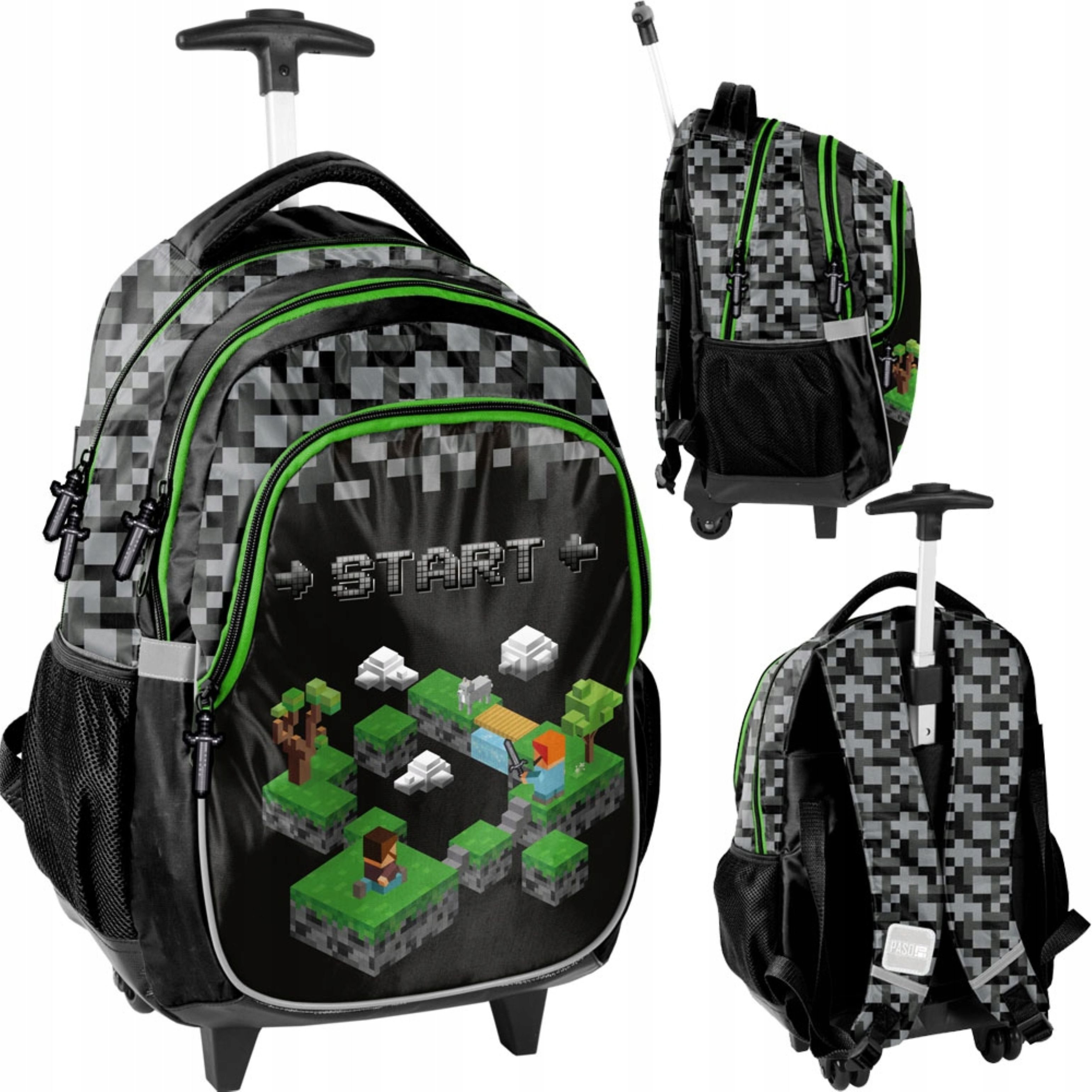 PASO Schulrucksack Schulrucksack mit Rollen für