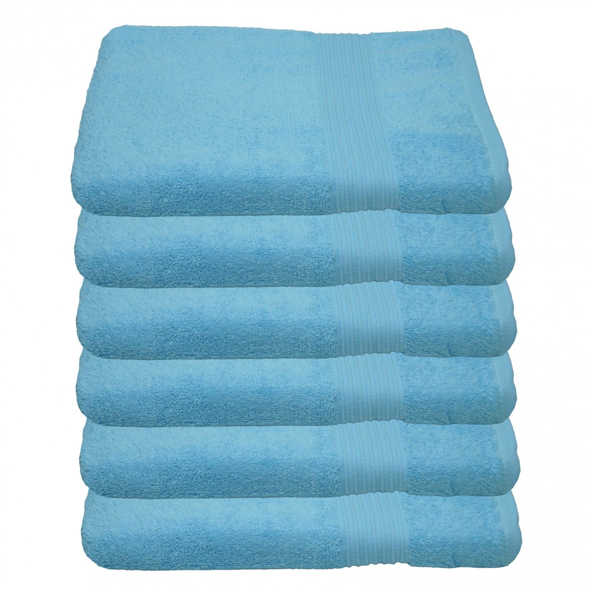 Julie Julsen Handtücher 6-Handtücher-Hellblau-Handtuch 50 x