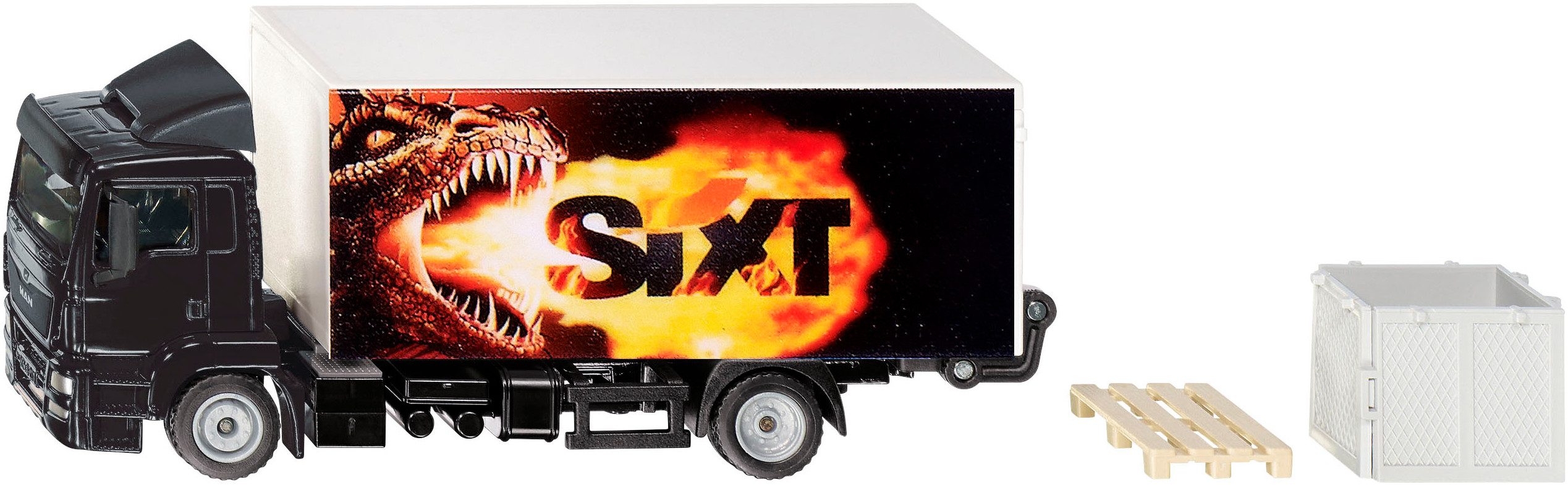 Siku Spielzeug-LKW MAN LKW mit Kofferaufbau