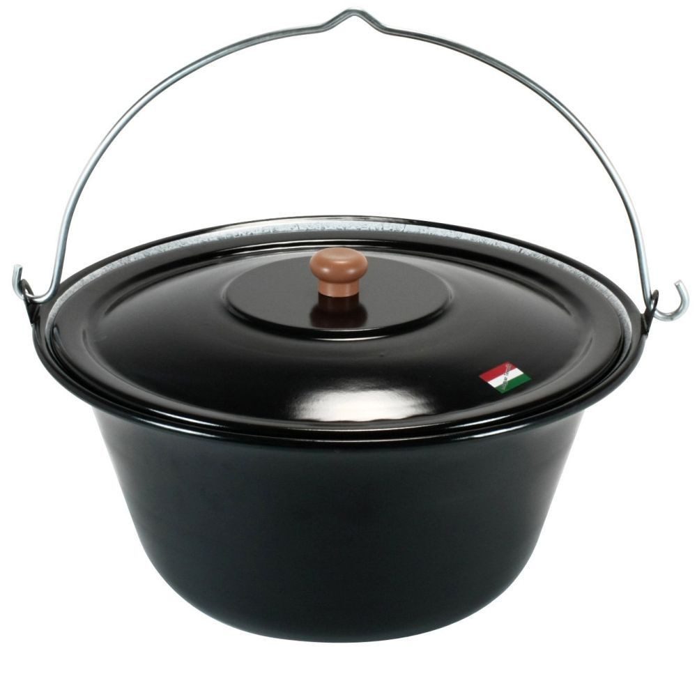 Grillplanet Holzkohlegrill Gulaschkessel 15 Liter Emaille
