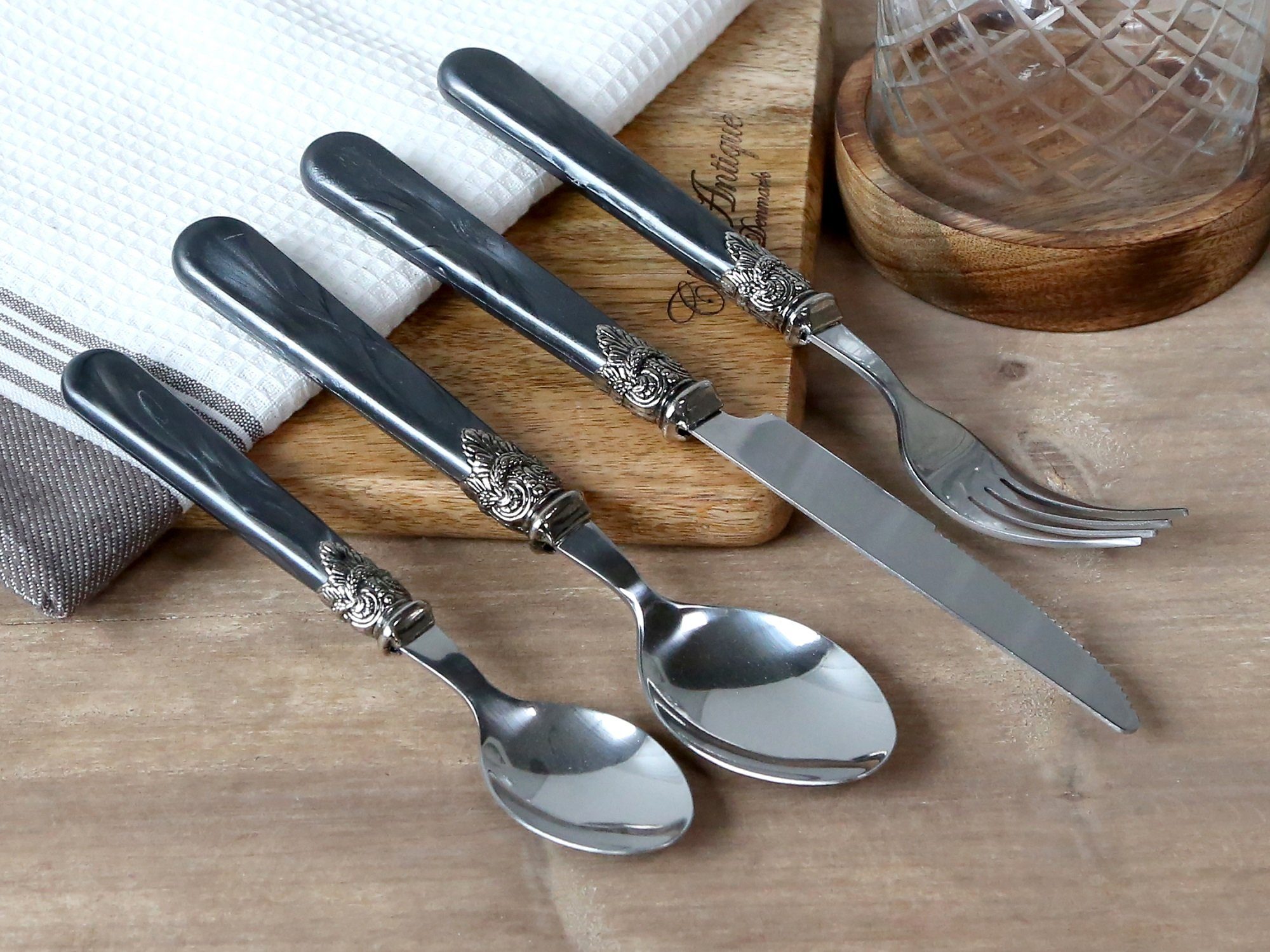 Chic Antique Besteck-Set Besteck Satz 4