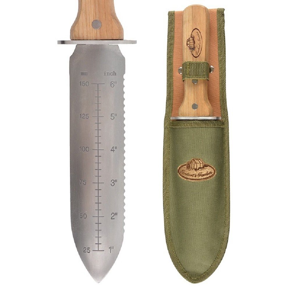 Linoows Blumenkelle Hori Hori Pflanzmesser, Japanisches
