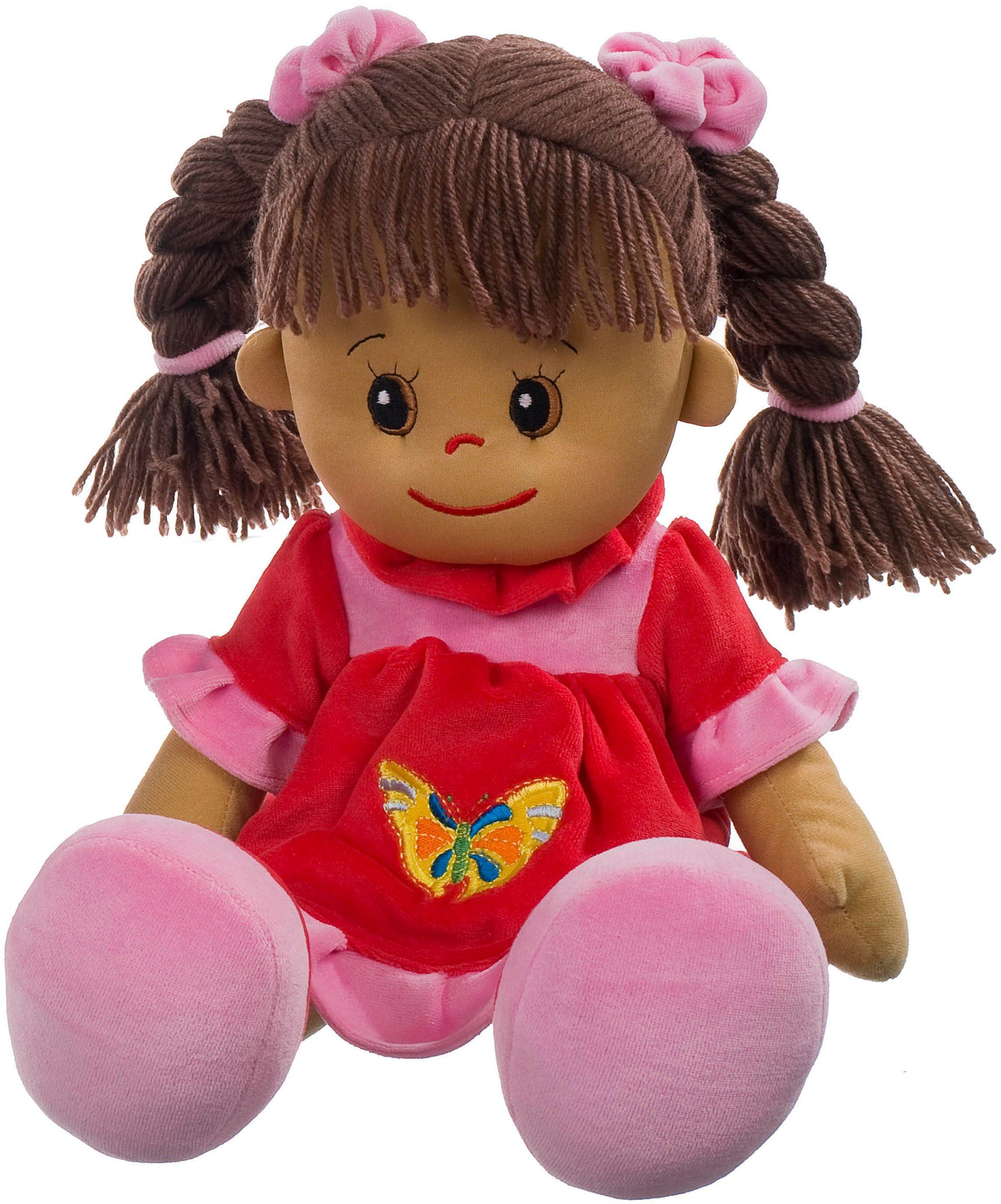 Heunec® Stoffpuppe Poupetta Lucy mit braunem