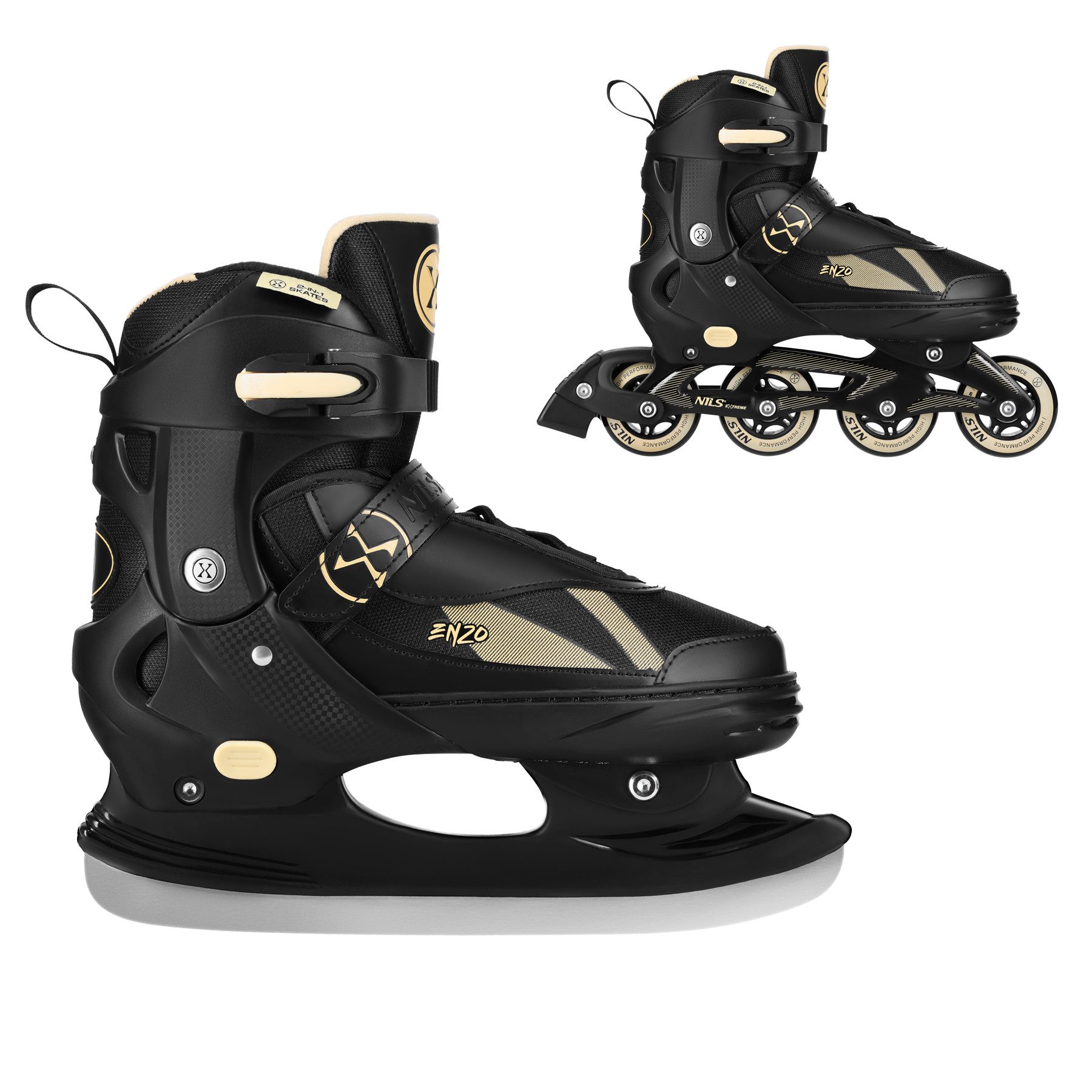 NILS EXTREME Inlineskates 2in1 Inliner und
