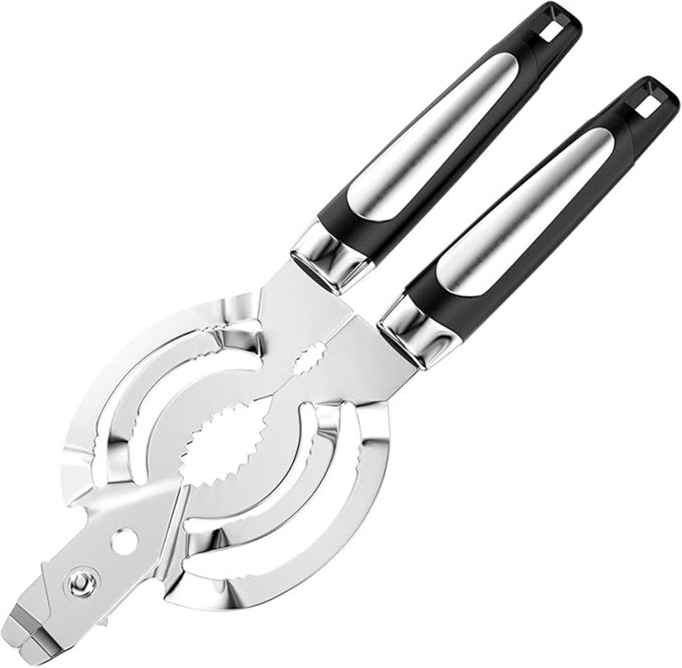 Auledio Dosenöffner Multifunktionaler Dosenöffner, Edelstahl, Flaschenöffner,