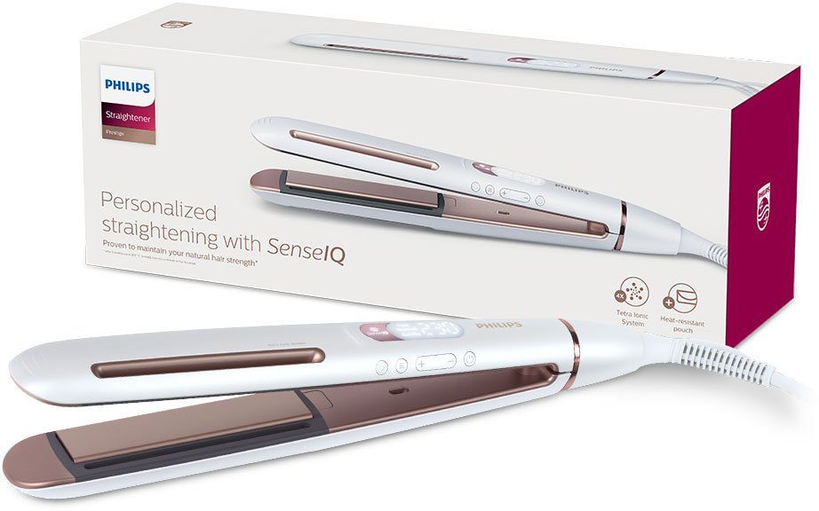 Philips Glätteisen Prestige BHS830/00 Keramik-Beschichtung, mit