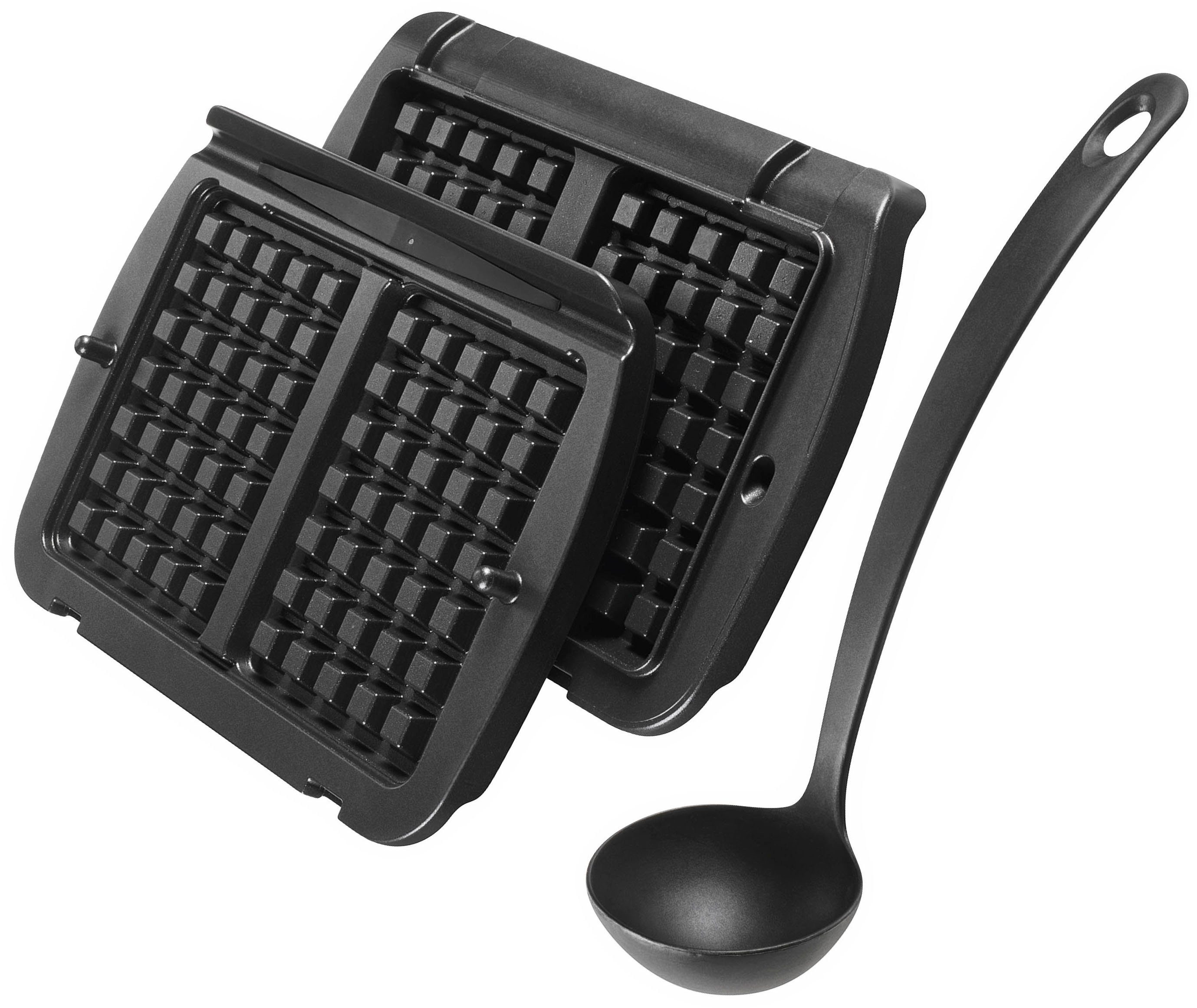 Tefal Waffelplatten XA7248 OptiGrill, Aluminium, (3-St),