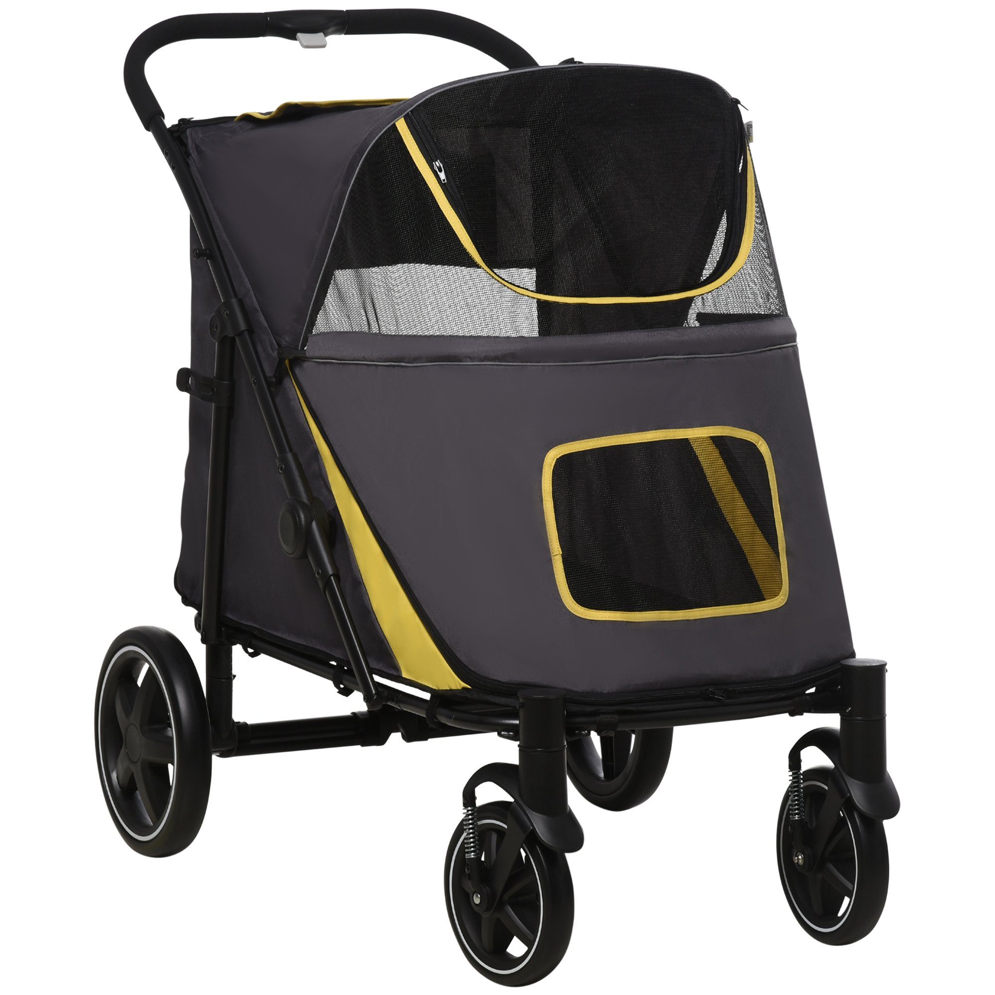 PawHut Hundebuggy Hundewagen, Aufbewahrungstaschen, (1-tlg), Mit