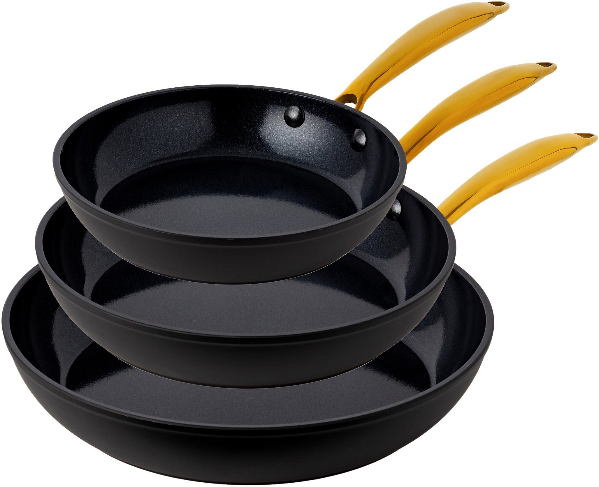 HENSSLERS Pfannen-Set HSN, Aluminium (Set, 3-tlg.,