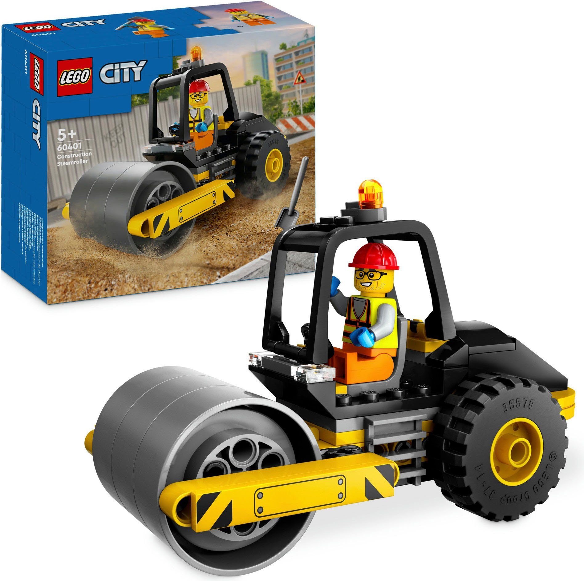 LEGO® Straßenwalze (60401), LEGO City Konstruktionsspielsteine,