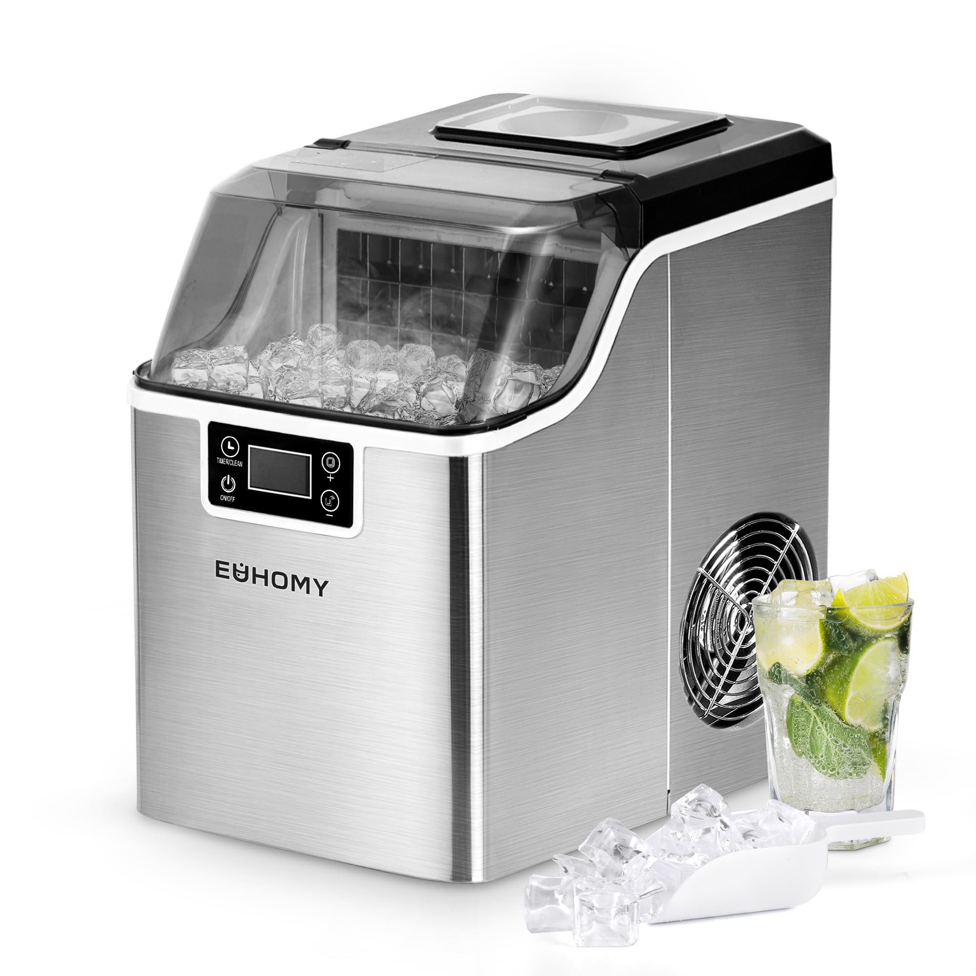 EUHOMY Eiswürfelmaschine 24 Eiswürfel in 13