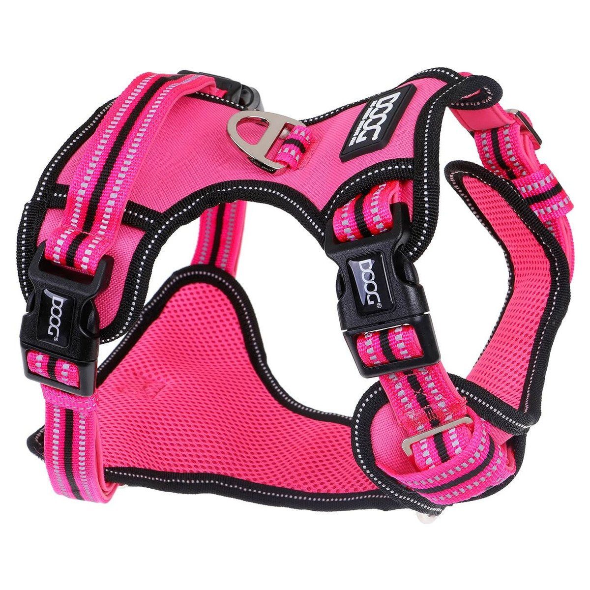 DOOG Hunde-Geschirr Neotech Geschirr Lady pink/grau