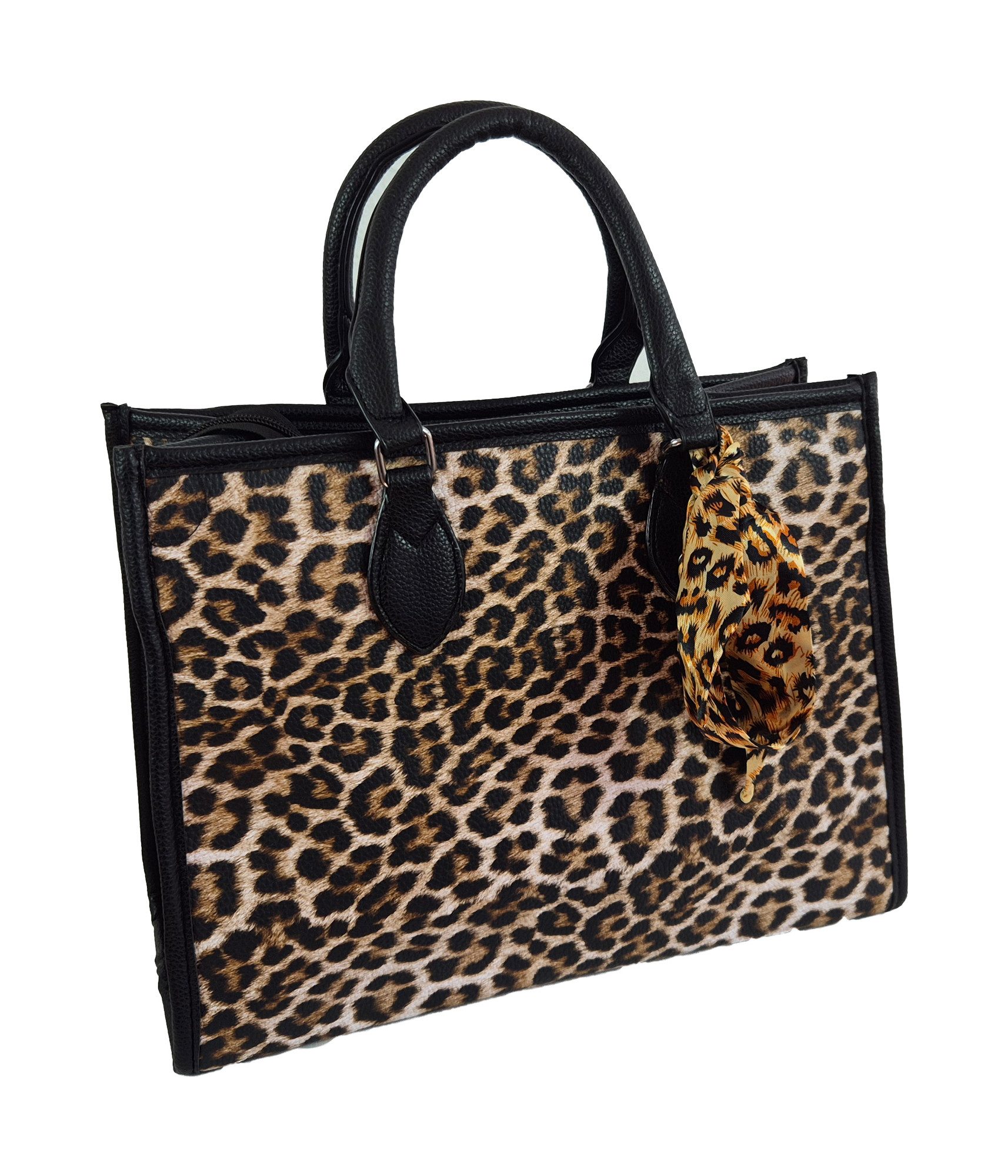 Einkaufszauber Handtasche Trapez Handtasche Leopard -