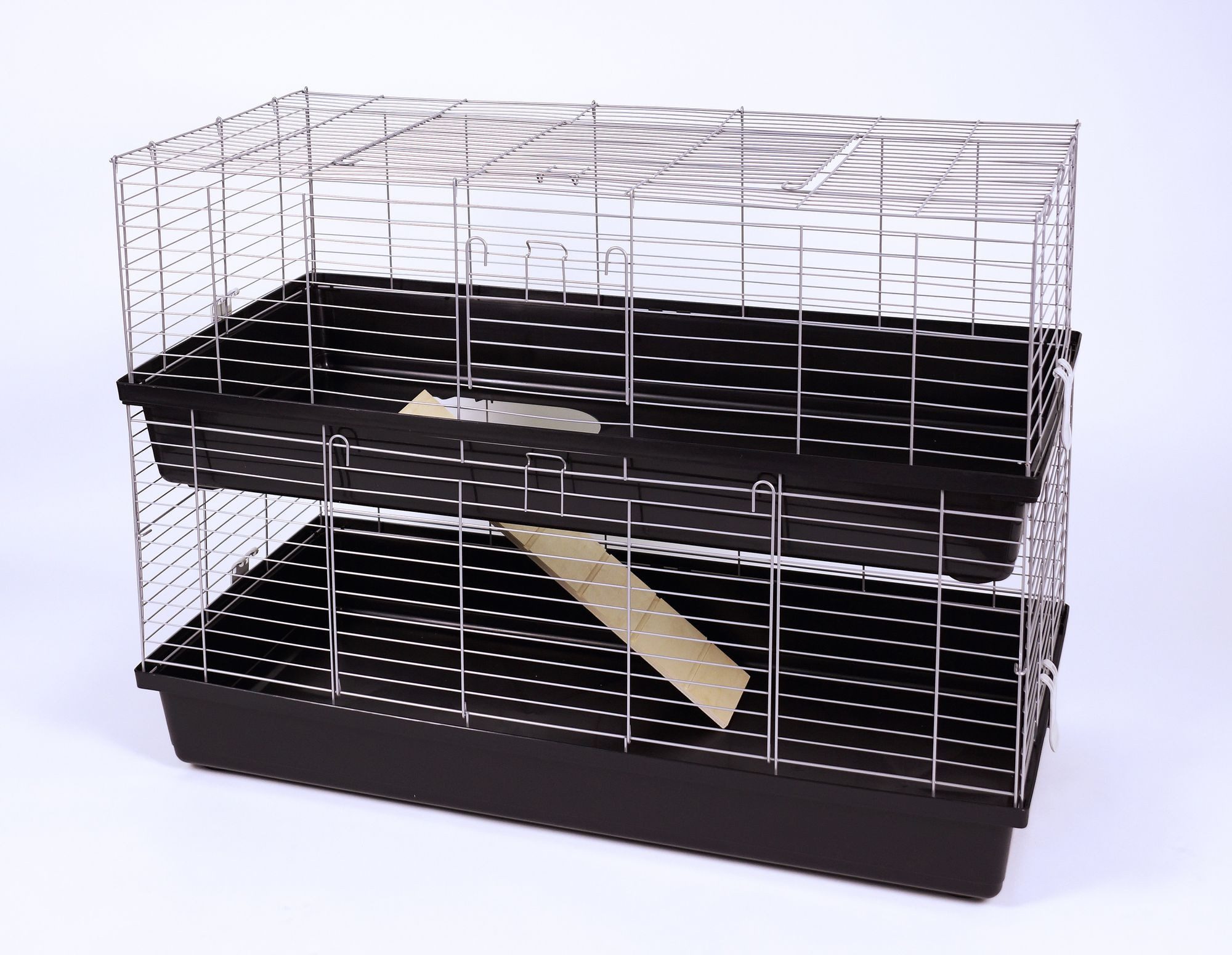 Ollesch Kleintierkäfig Meerschweinchenkäfig Hasenkäfig Doppelkäfig Käfig