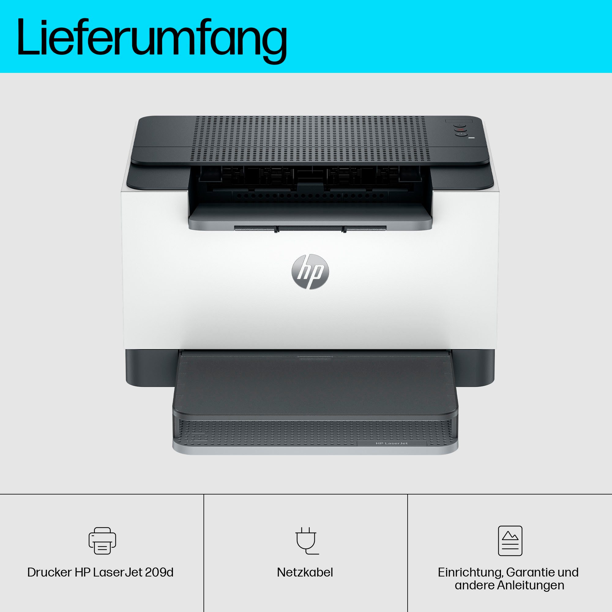 HP LaserJet M209d Schwarz-Weiß Laserdrucker, (HP