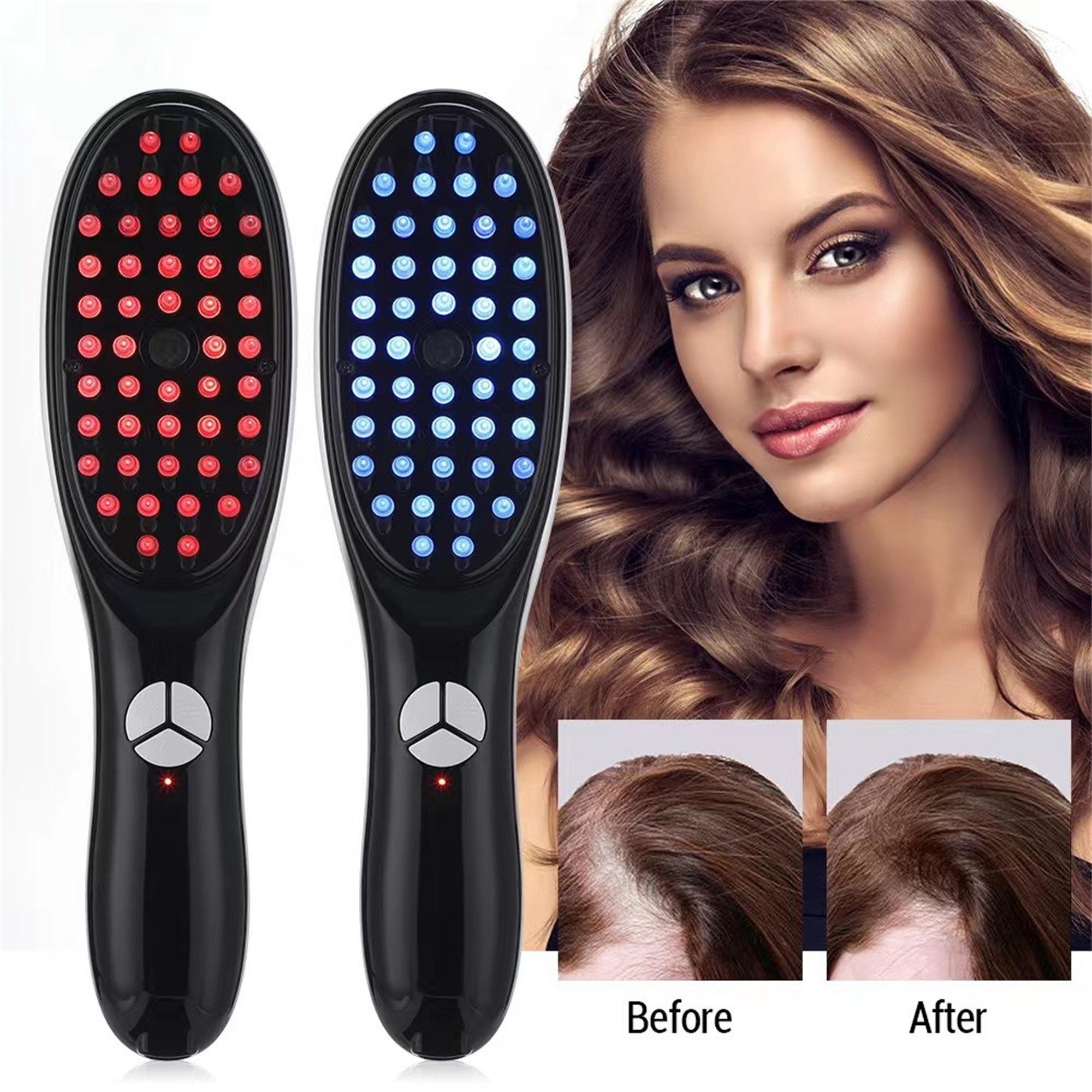 RWEUOQ Massagegerät Massagegerät Haarbürste,Anti Haarausfall Vibration