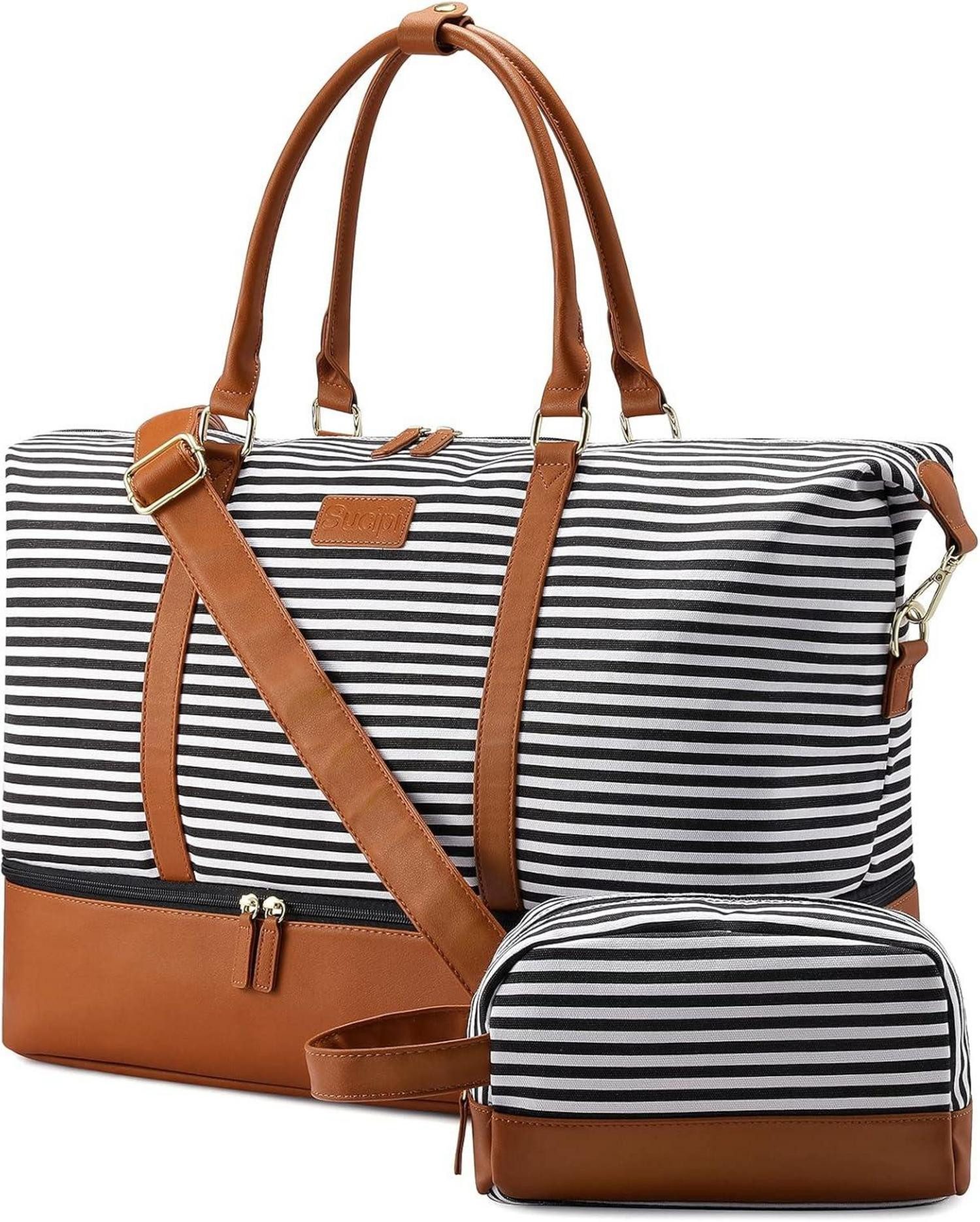 LuxusKollektion Reisetasche Weekender Reisetasche Damen Canvas